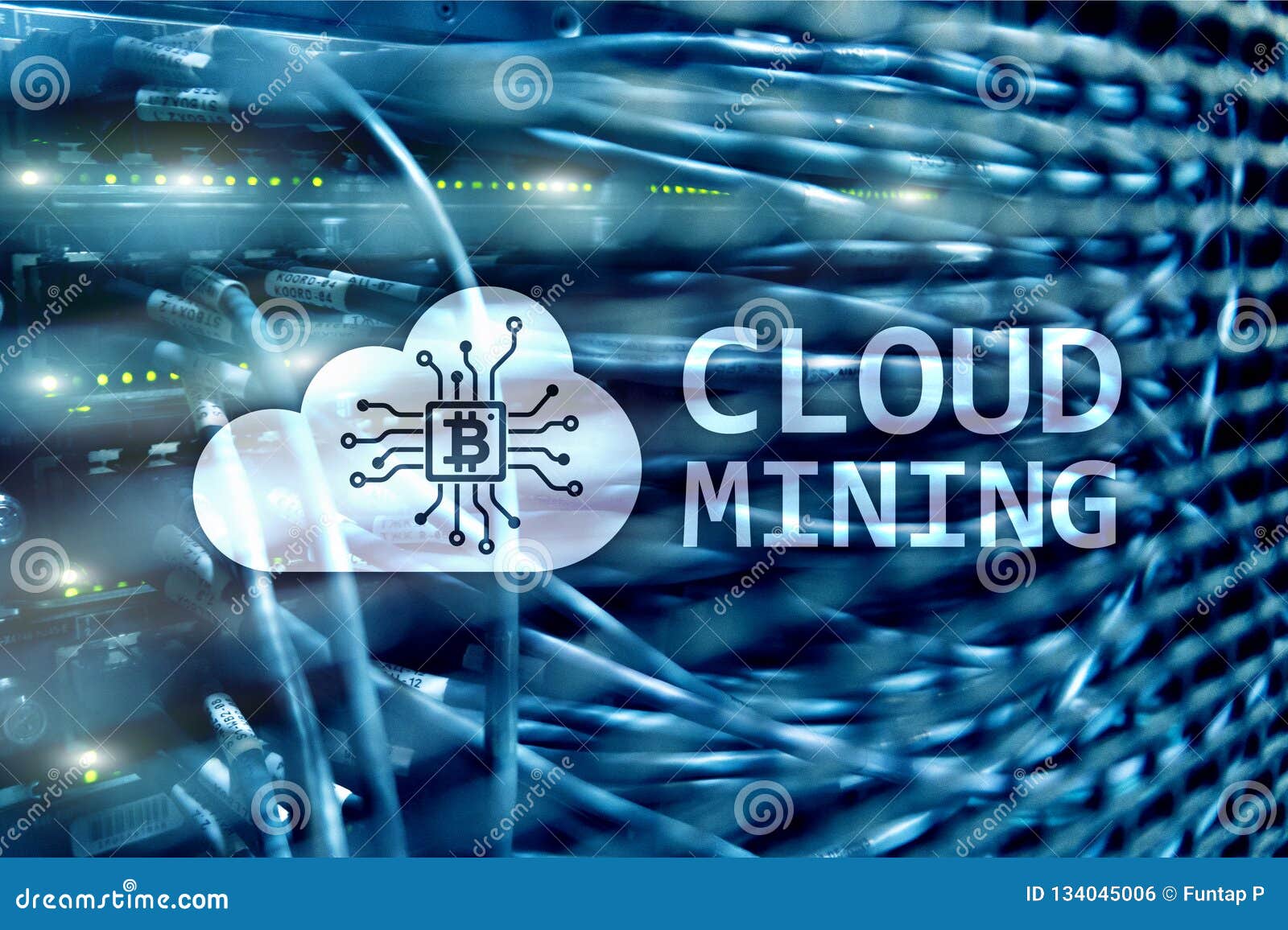 Cloud Computing, Data Or Cryptocurrency Bitcoin, Ethereum ...