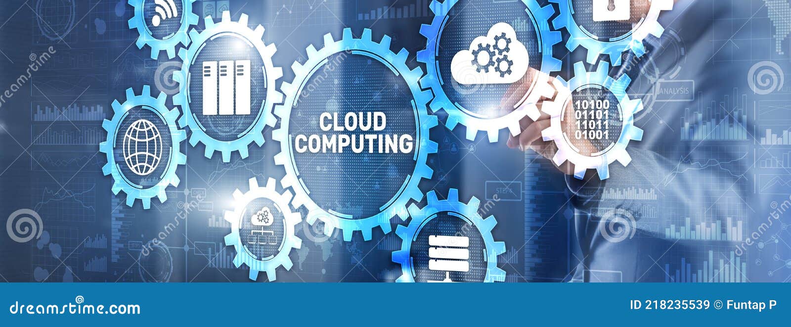 cloud computing data storage software infrastructure. mixed media