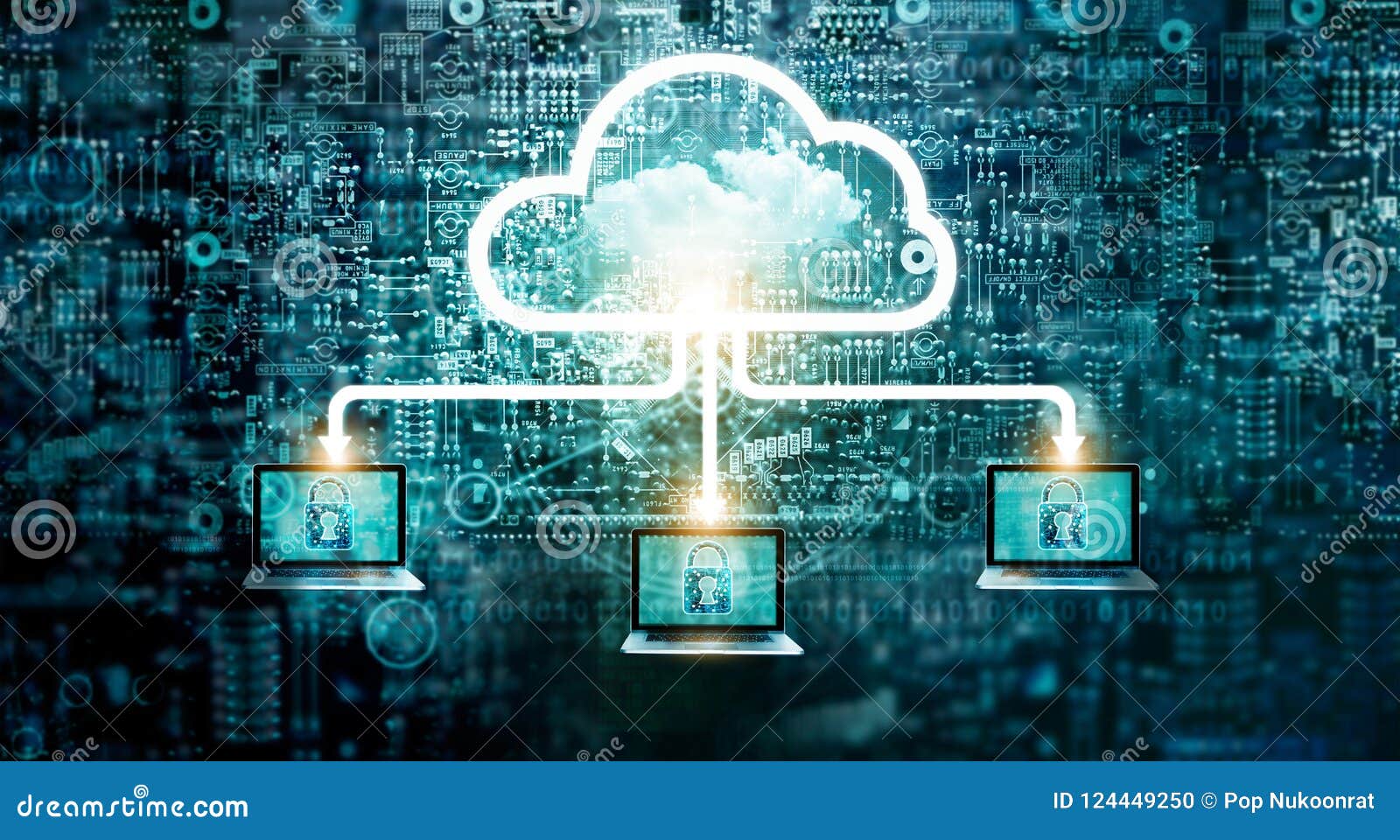 cloud computing diagram network data storage technology service