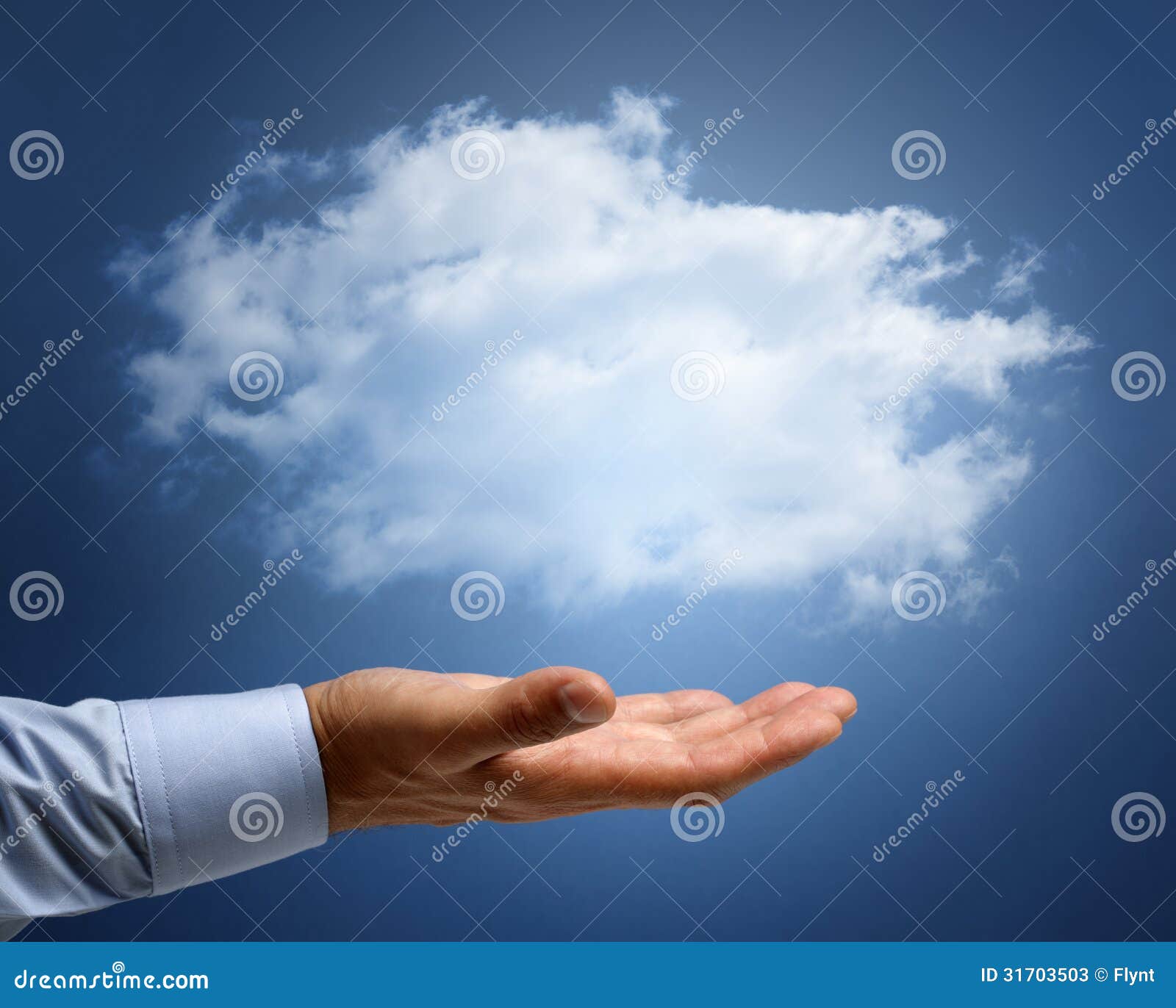 cloud computing or dreams and aspirations concept