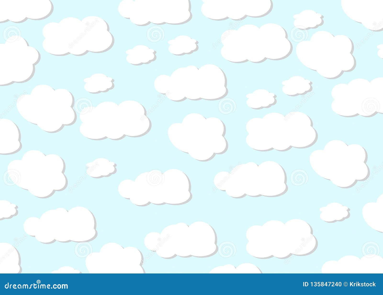 Cloud Design Baby Background Blue Sky With Clouds Vector Illustration Eps 10 Stock Vector Illustration Of Design Silhouette