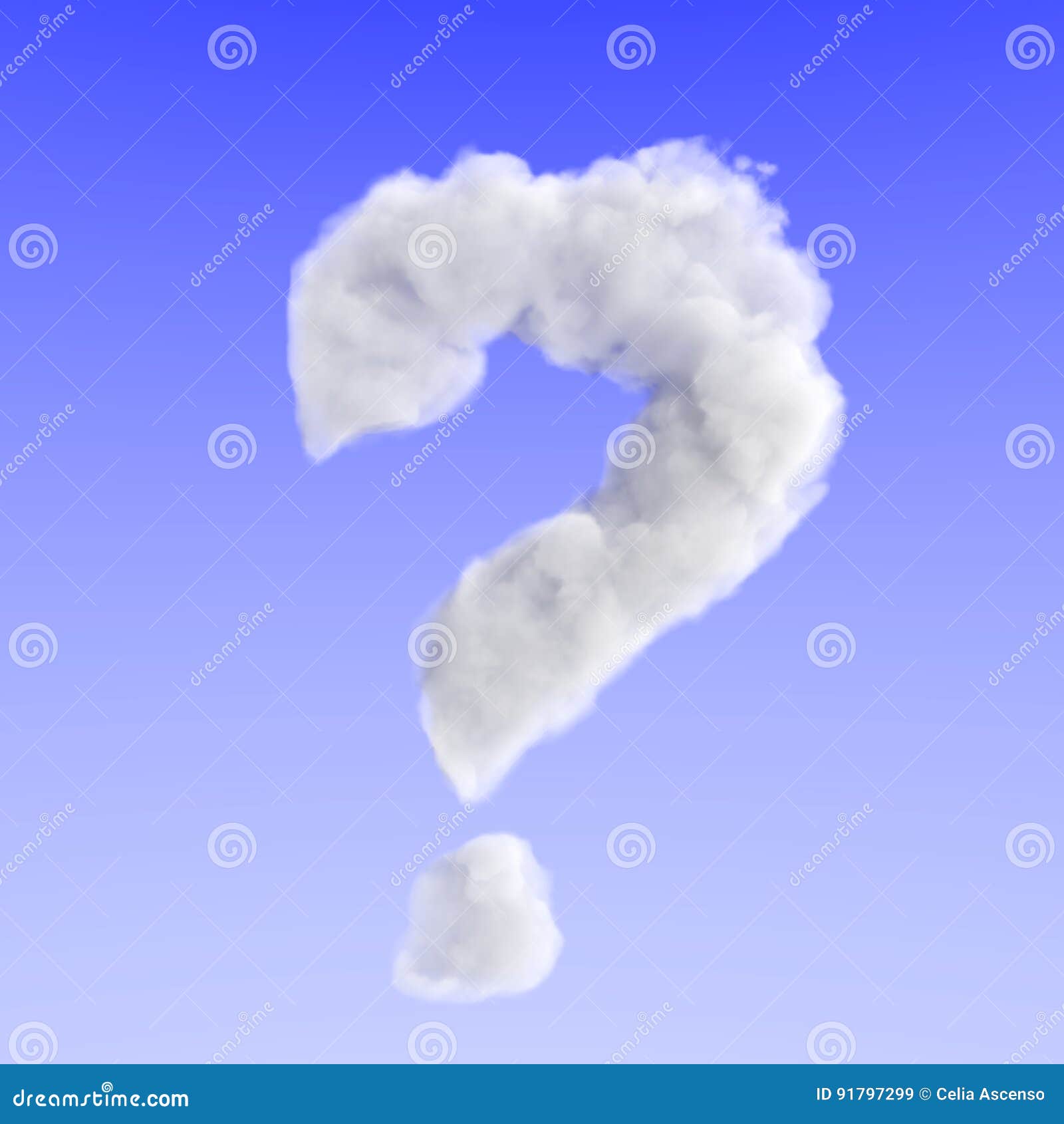 cloud doubt question mark enigma