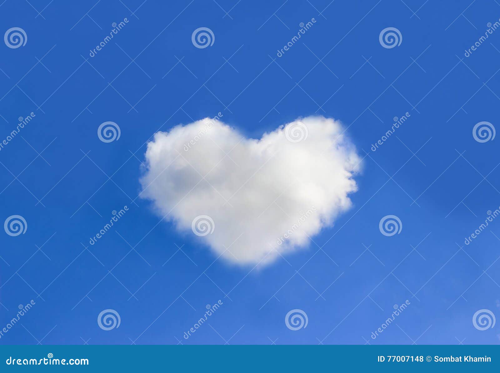 Cloud with Heart Shapes on Blue Sky Background Stock Photo Image of modern, abstract 77007148
