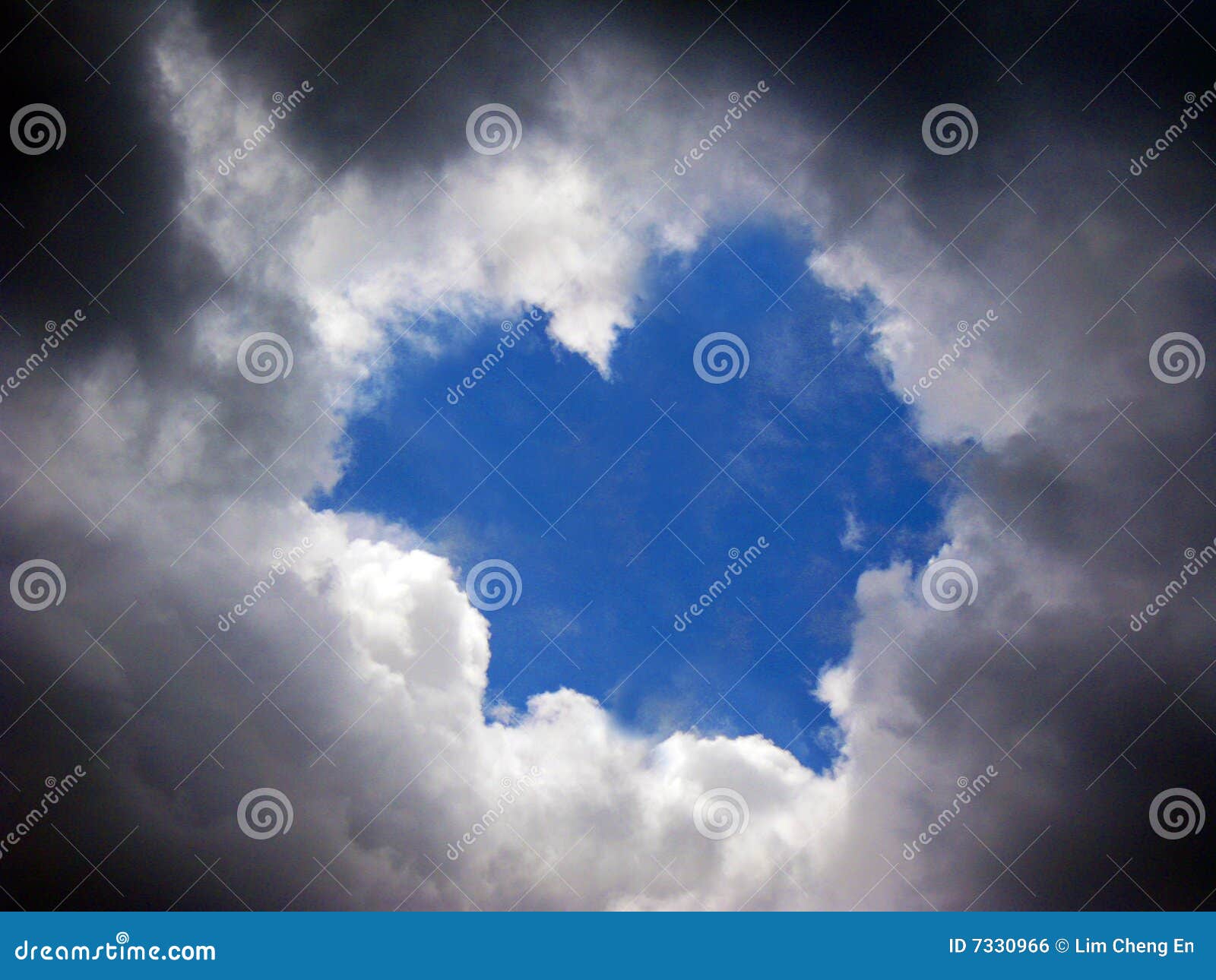 Cloud hole stock photo. Image of view, freedom, blue, heavy 7330966