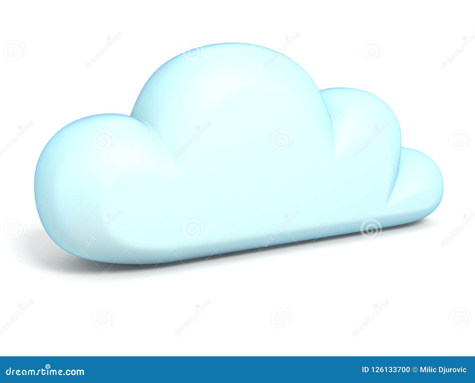 Cloud Icon 3d Stock Illustration Illustration Of Information