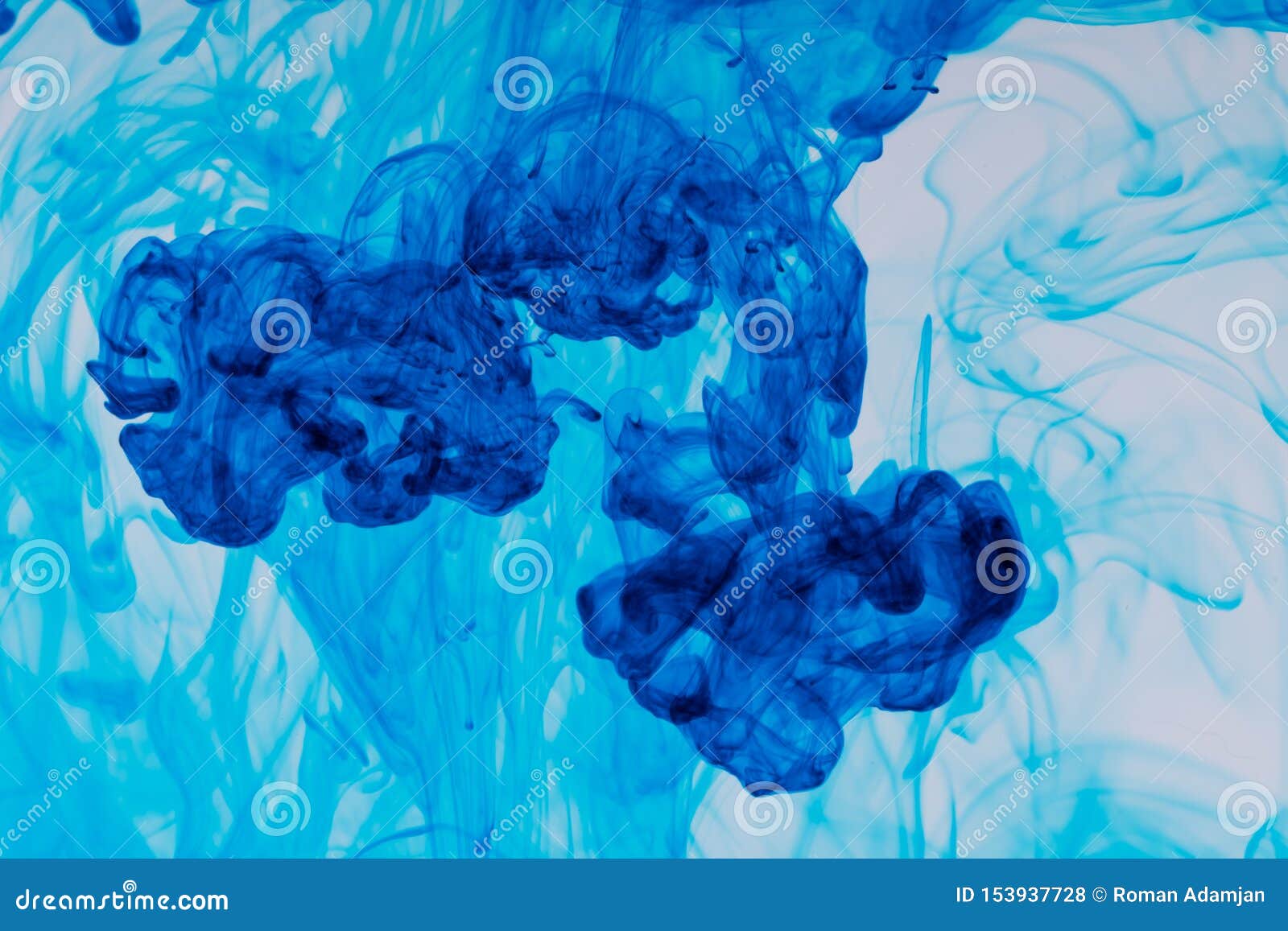 Cloud of Ink in Water on White Background Stock Photo - Image of swirl ...