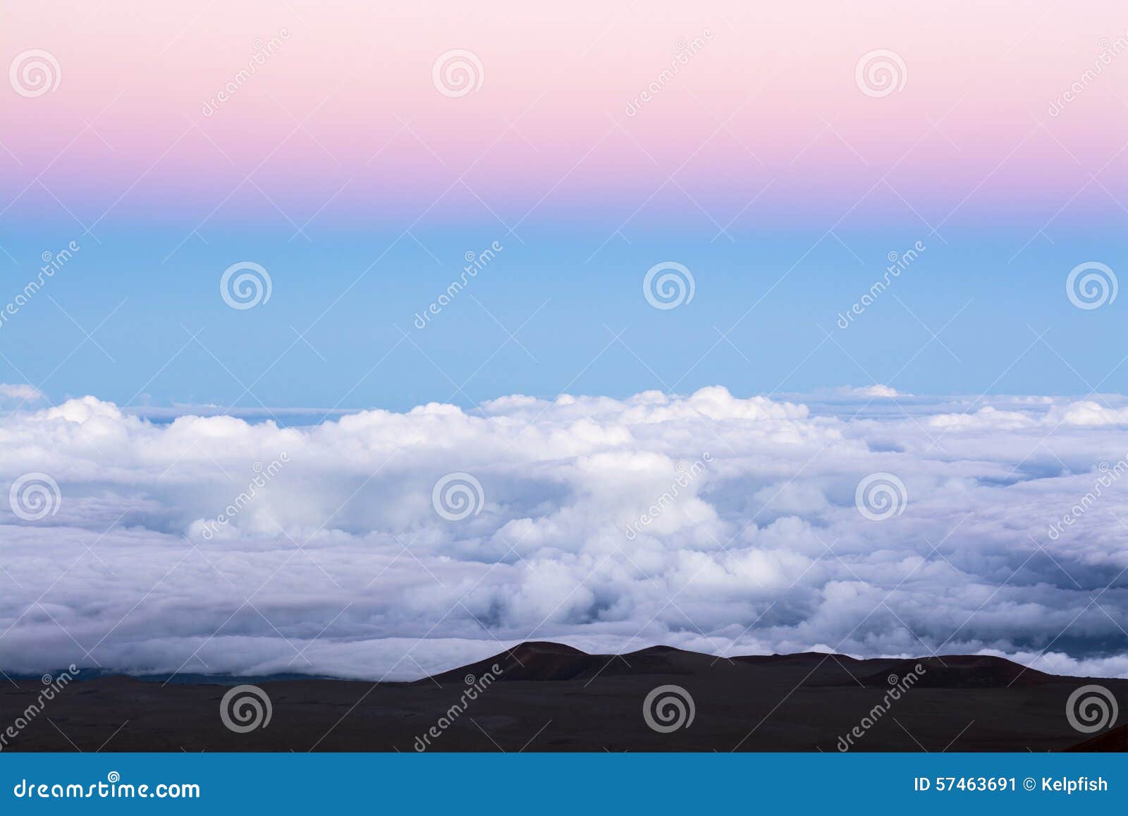 cloud panorama on mountaintop