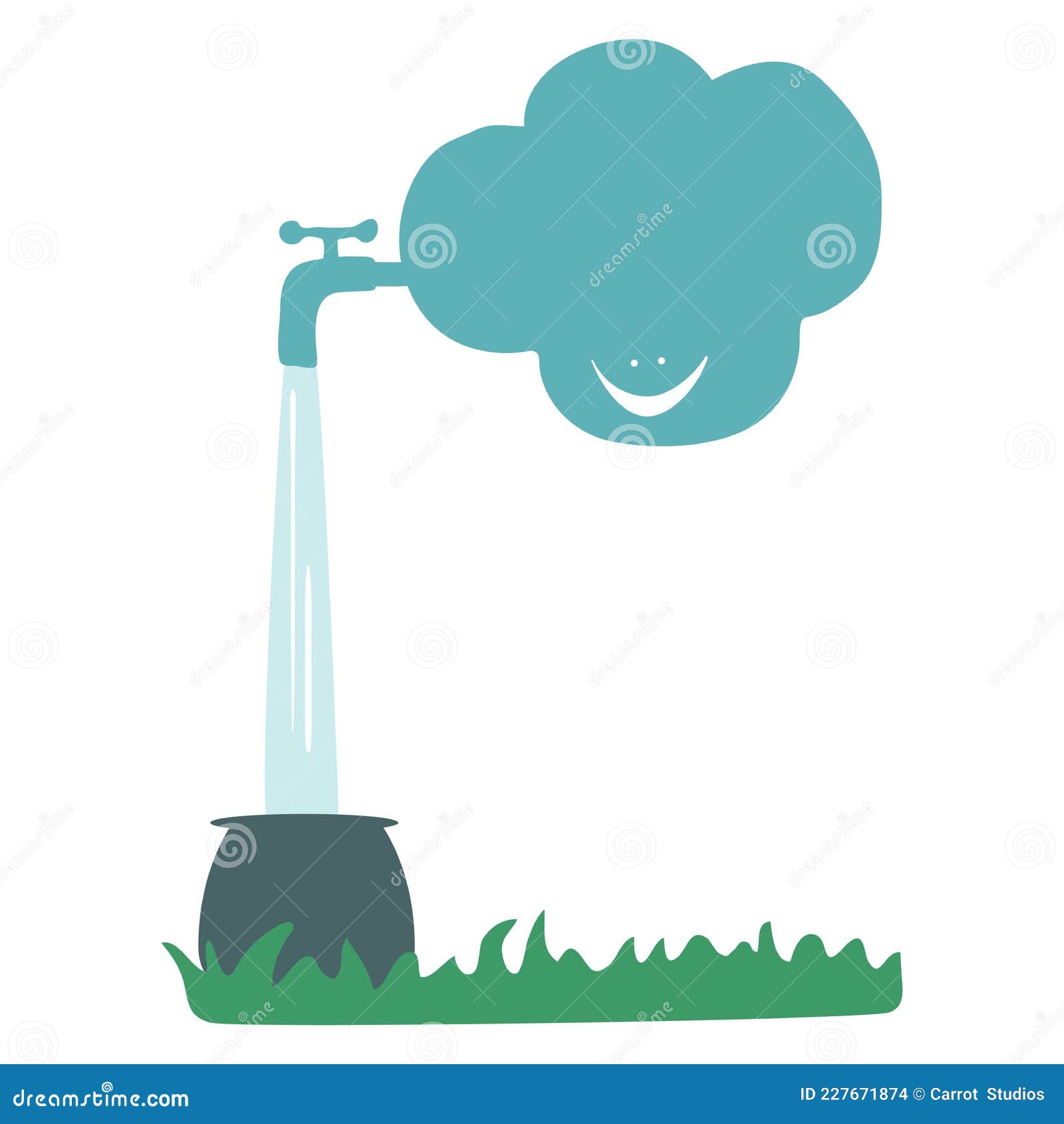Cloud and Rain , Save Water Concept Stock Vector - Illustration of landscape, format: 227671874 Cloud and Rain , Save Water Concept Stock Vector - Illustration of landscape, format: 227671874