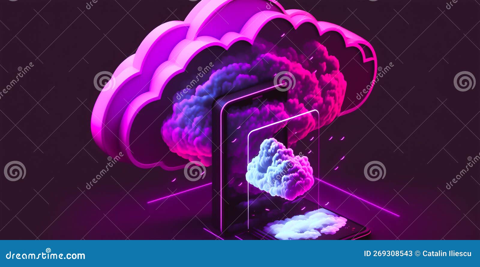 Cloud Services Powered by Artificial Intelligence, Futuristic Storage