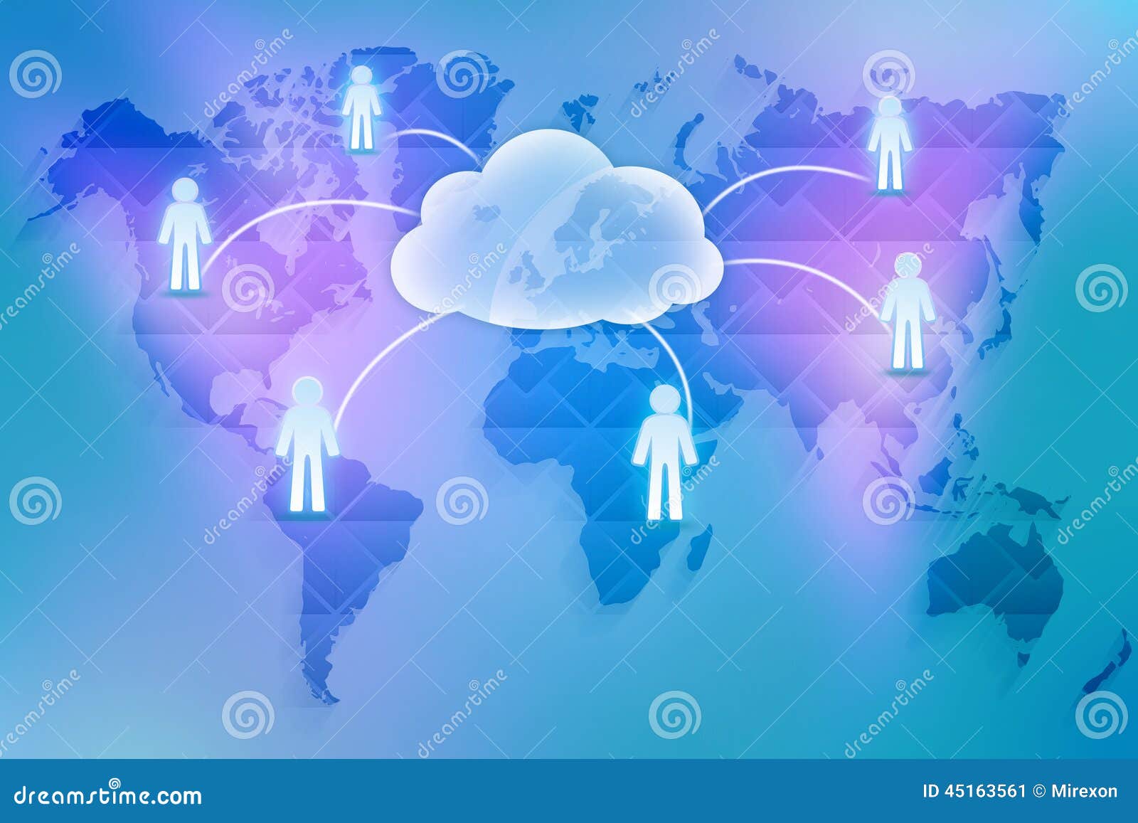 The Cloud Storage in Enterprise Companies Stock Illustration Illustration of elements