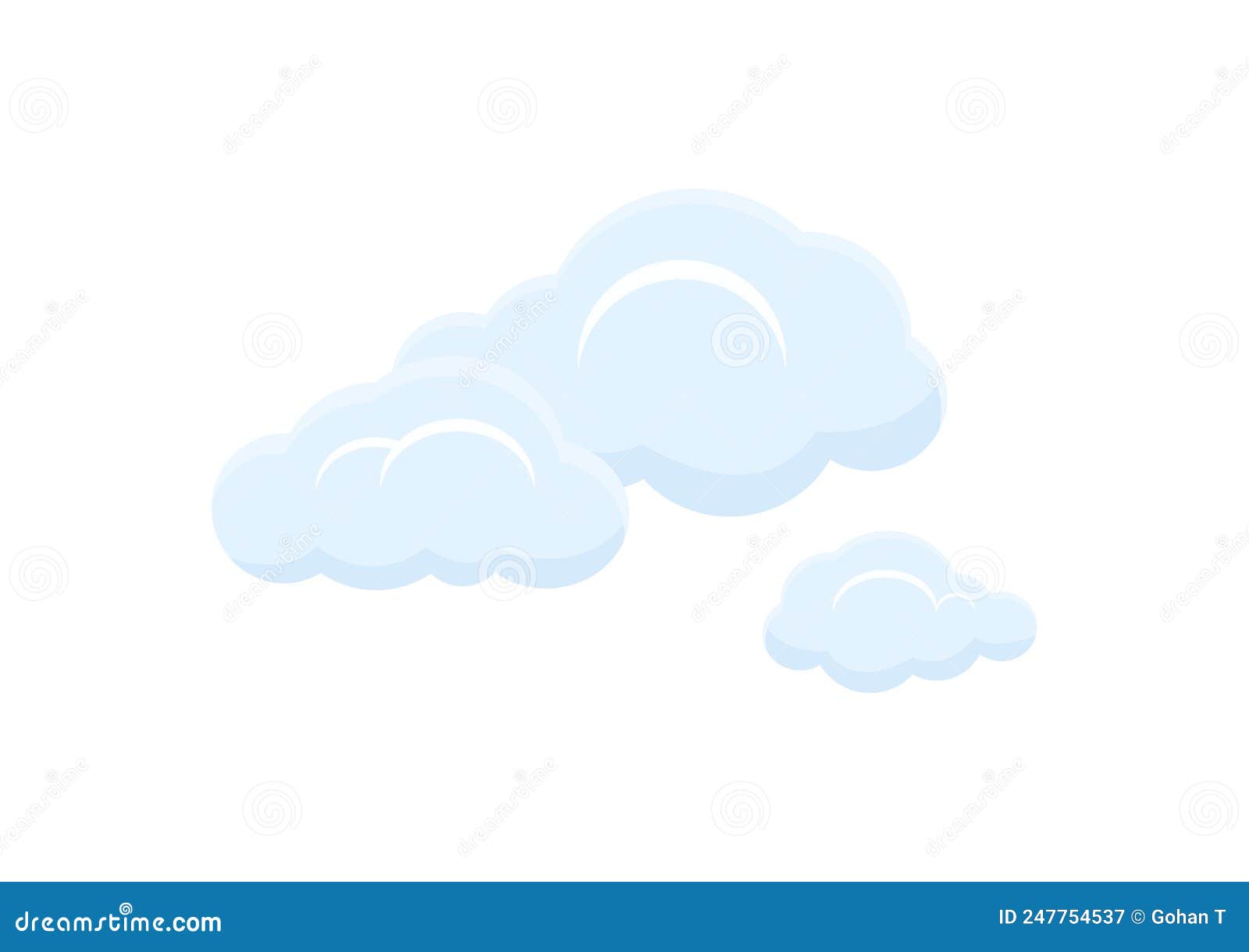 cloud  isolate on white background ep208