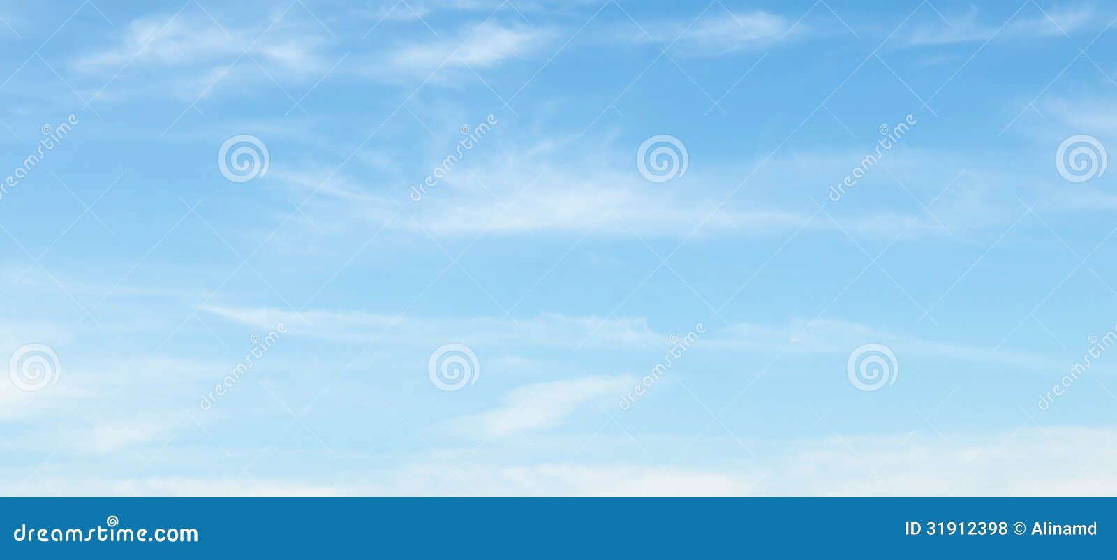 clouds in the blue sky