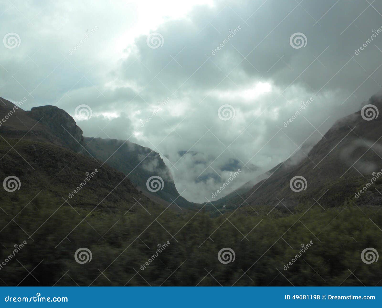 clouds in cajas national park, ecuador
