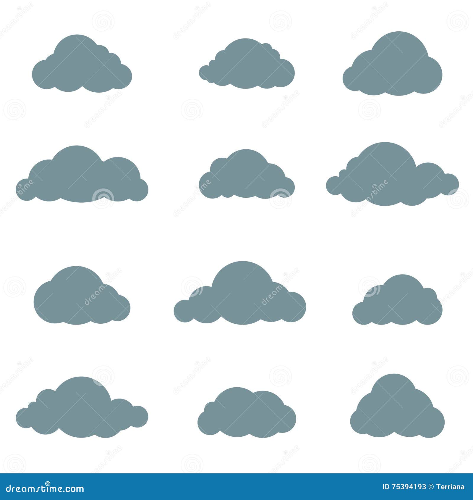 Clouds stock illustration. Illustration of background - 75394193