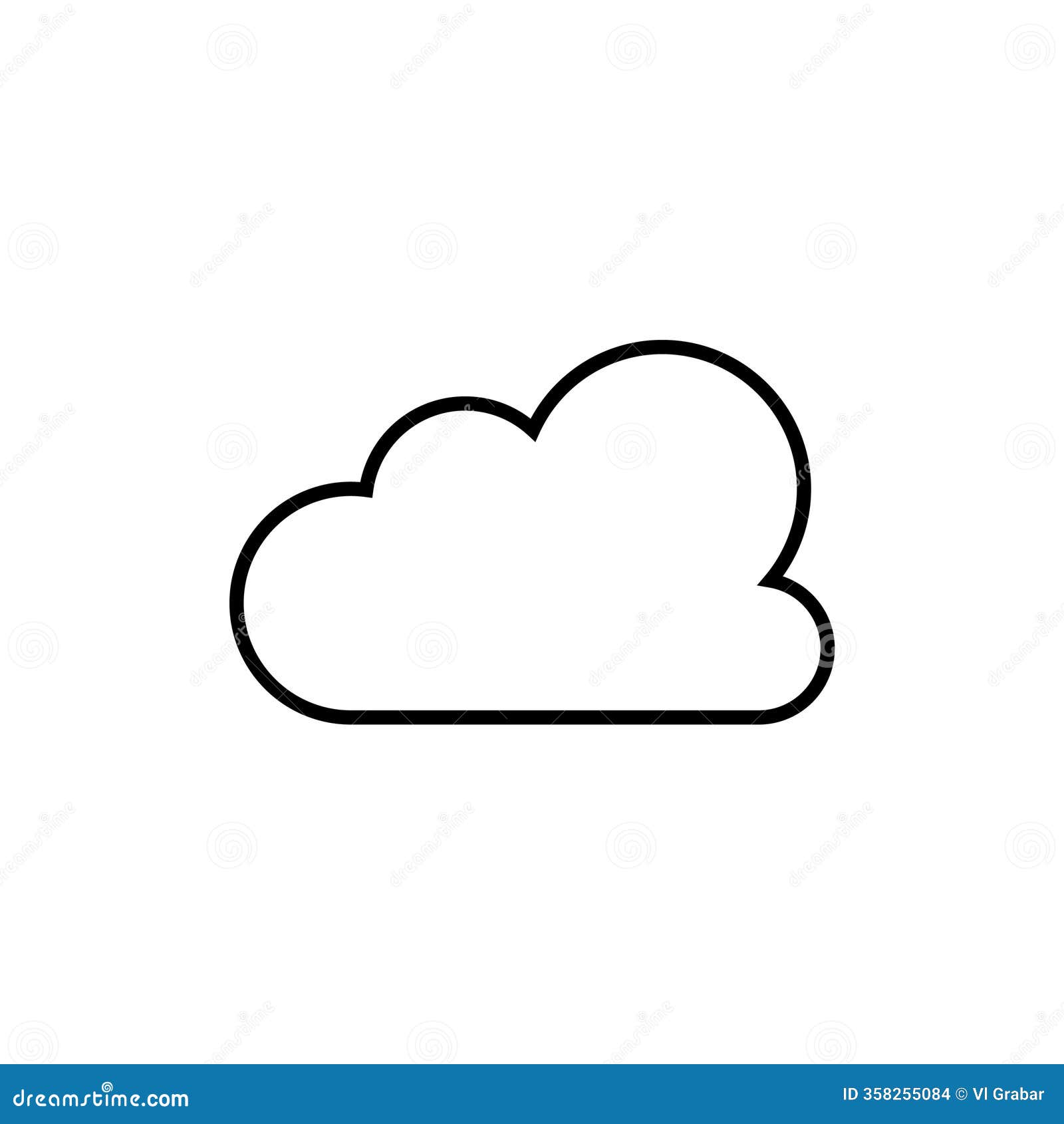 clouds line icon. storage solution , databases, networking, software image, cloud and meteorology concept.