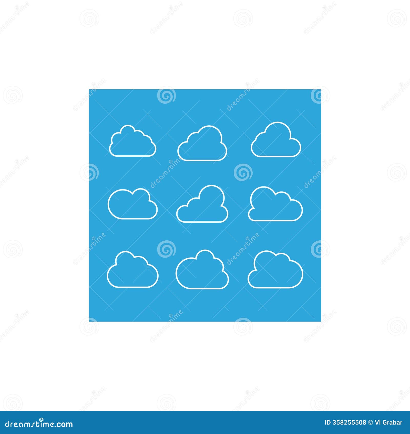 clouds line icon. storage solution , databases, networking, software image, cloud and meteorology concept.