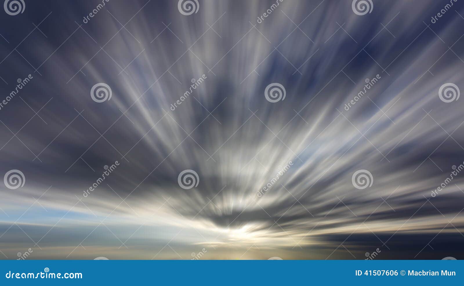 Clouds with Long Exposure Effect Stock Illustration Illustration of