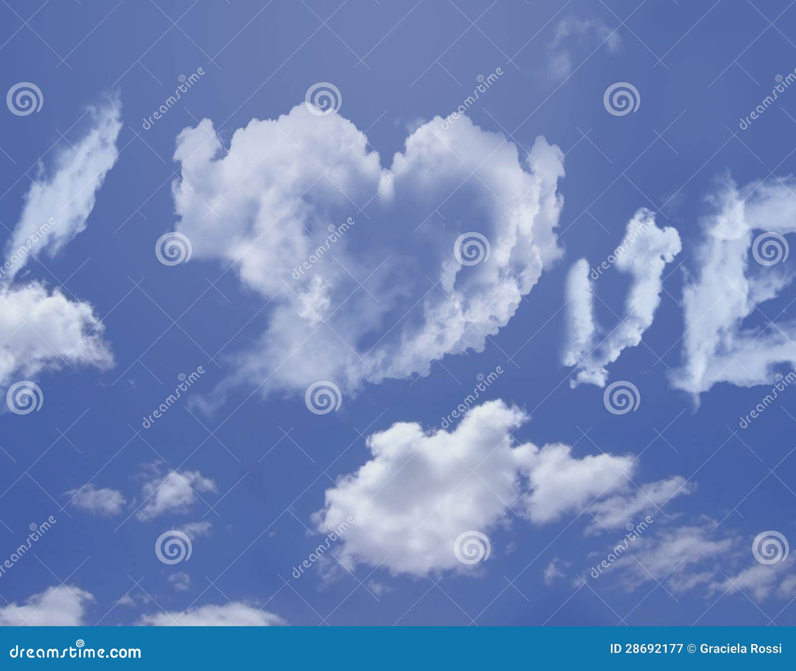 Clouds love stock image. Image of nature, celebration 28692177