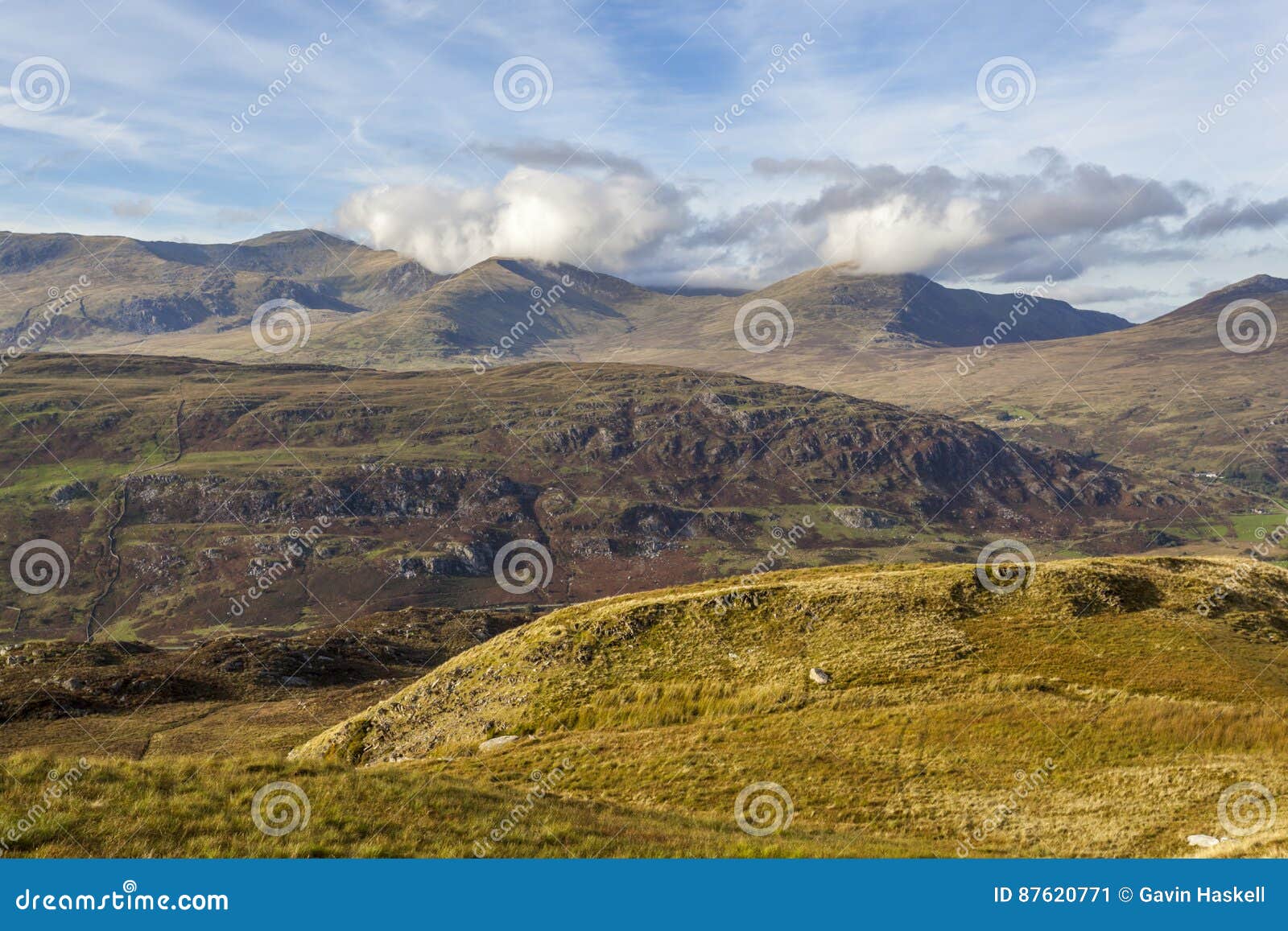 clouds over the carneddau range