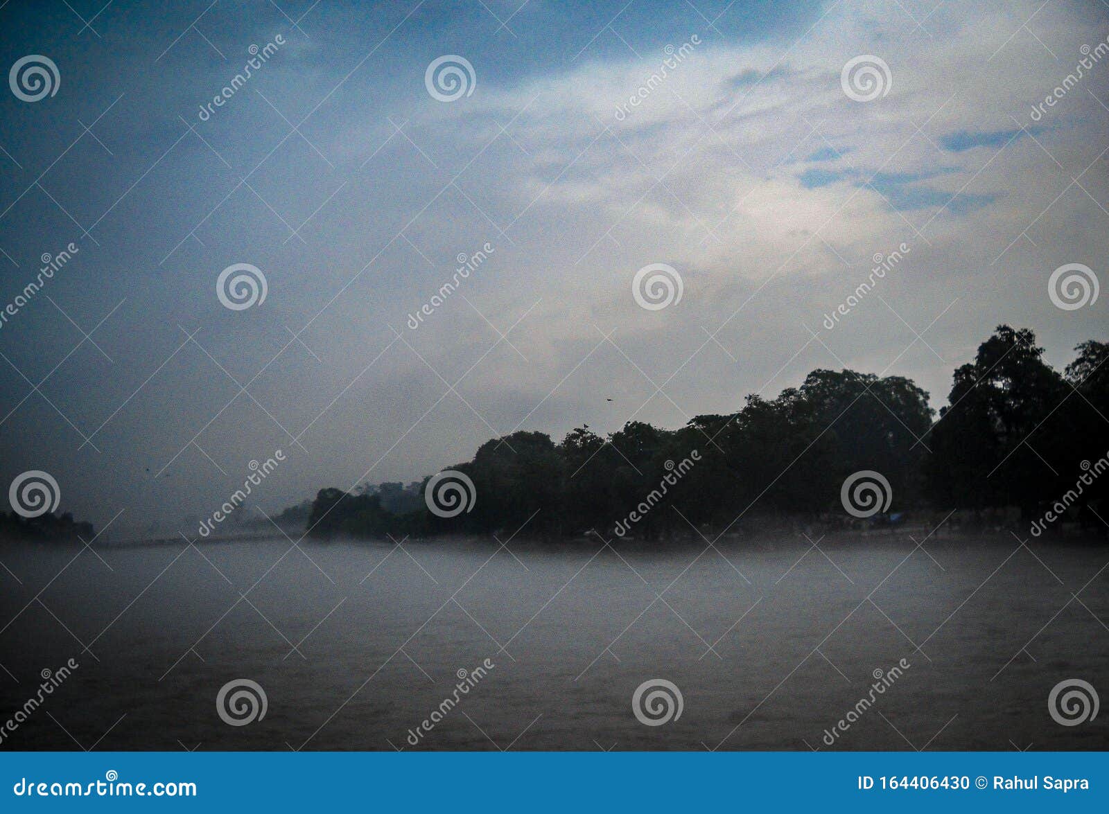 clouds over the ganga river in haridwar india. ganga river view with clouds
