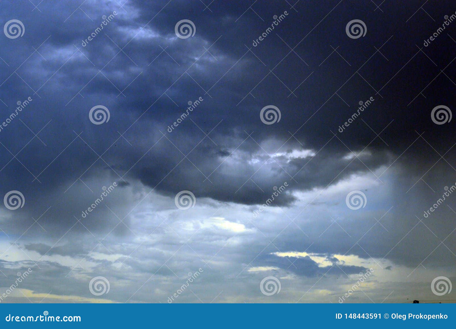 clouds in the sky in clear weather