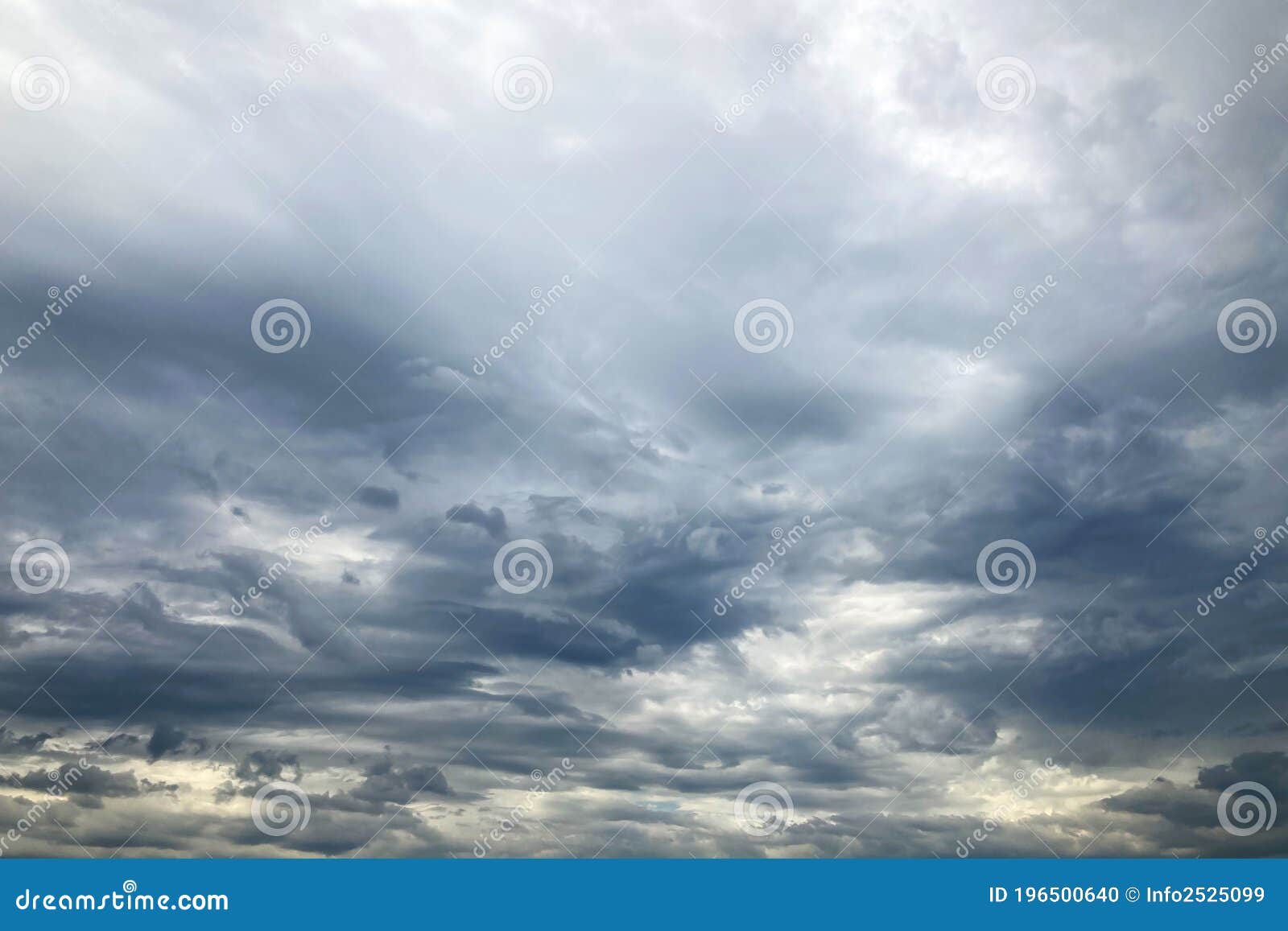 Clouds in the Sky of a Rainy Day Stock Photo - Image of outdoor, bright:  196500640