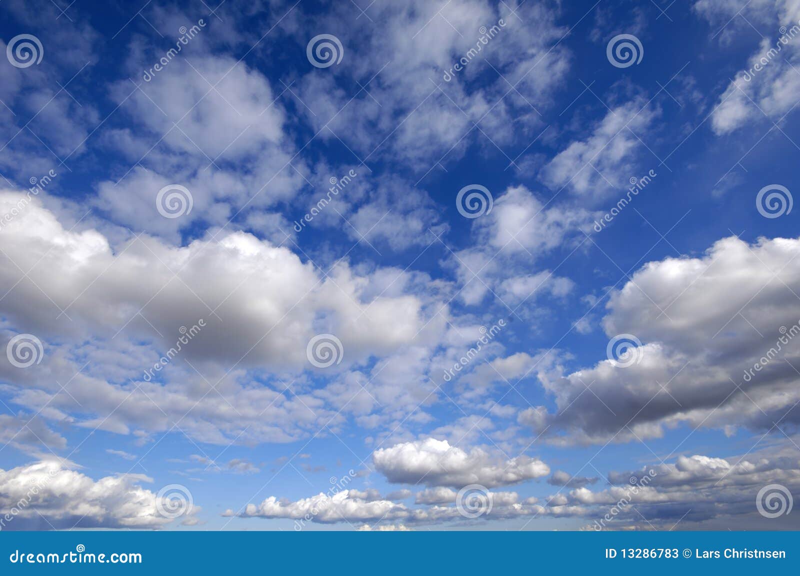 cloudscape and blue sky
