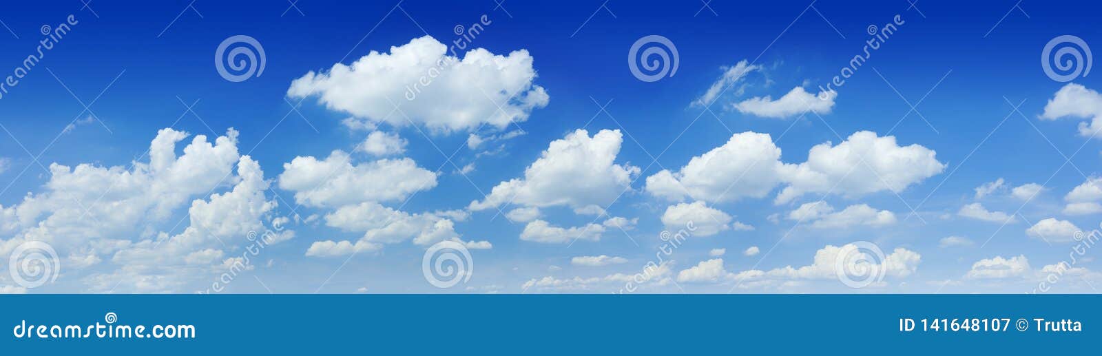 cloudscape - blue sky and white clouds