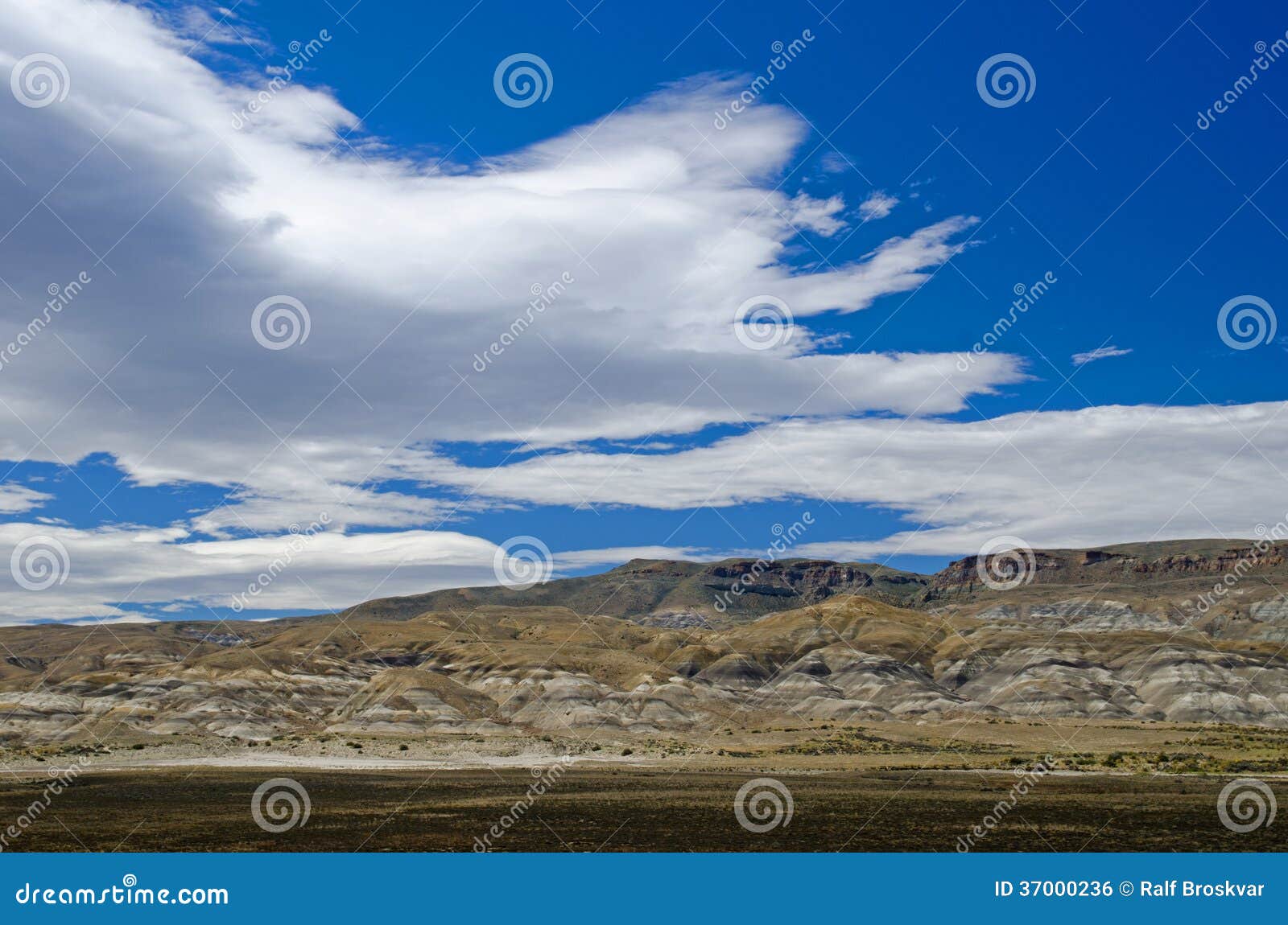cloudscape over la leona hills, south patagonia, argentina