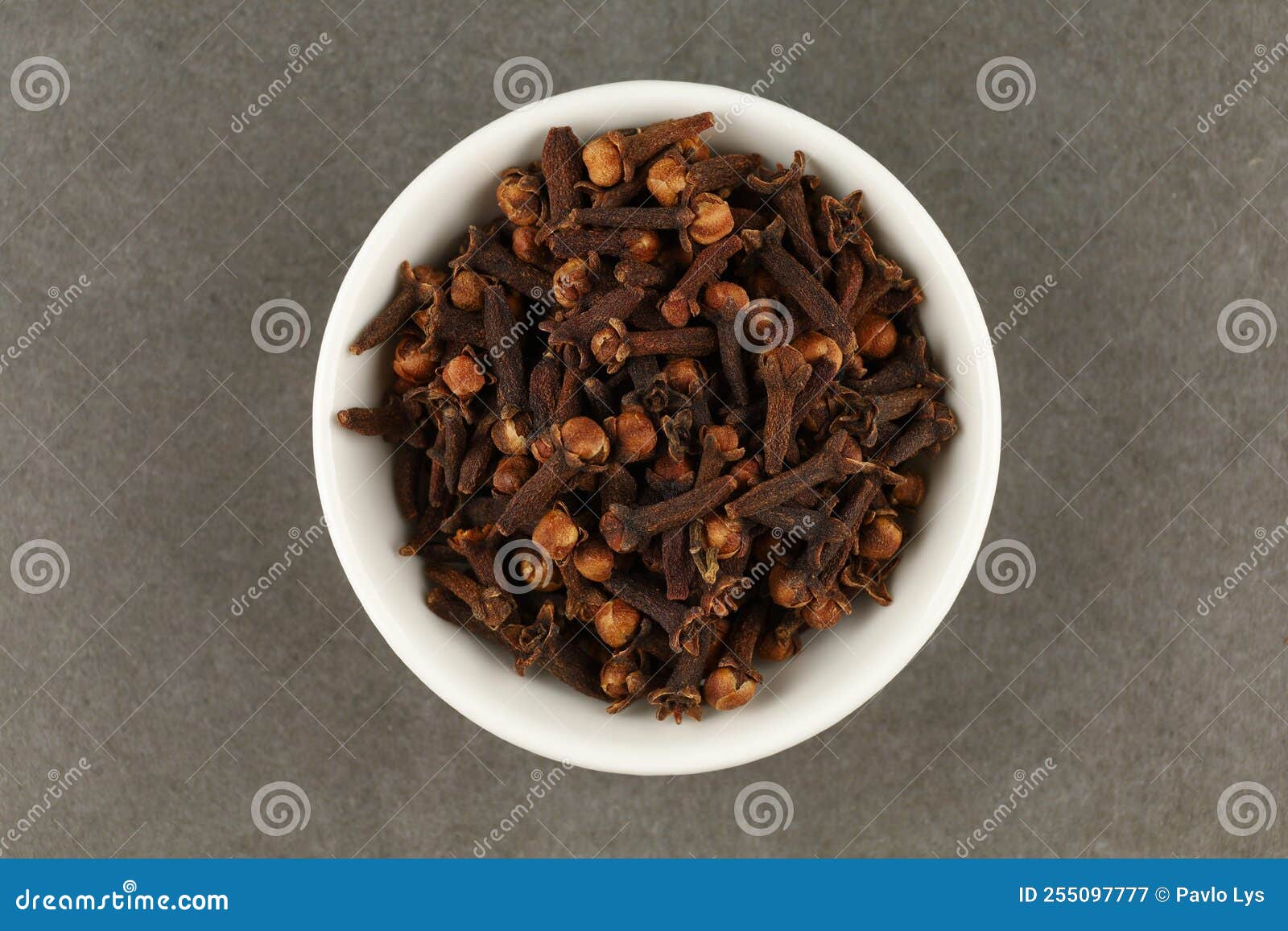 Clove Spice in a White Ceramic Vessel Stock Image Image of organic, spice 255097777