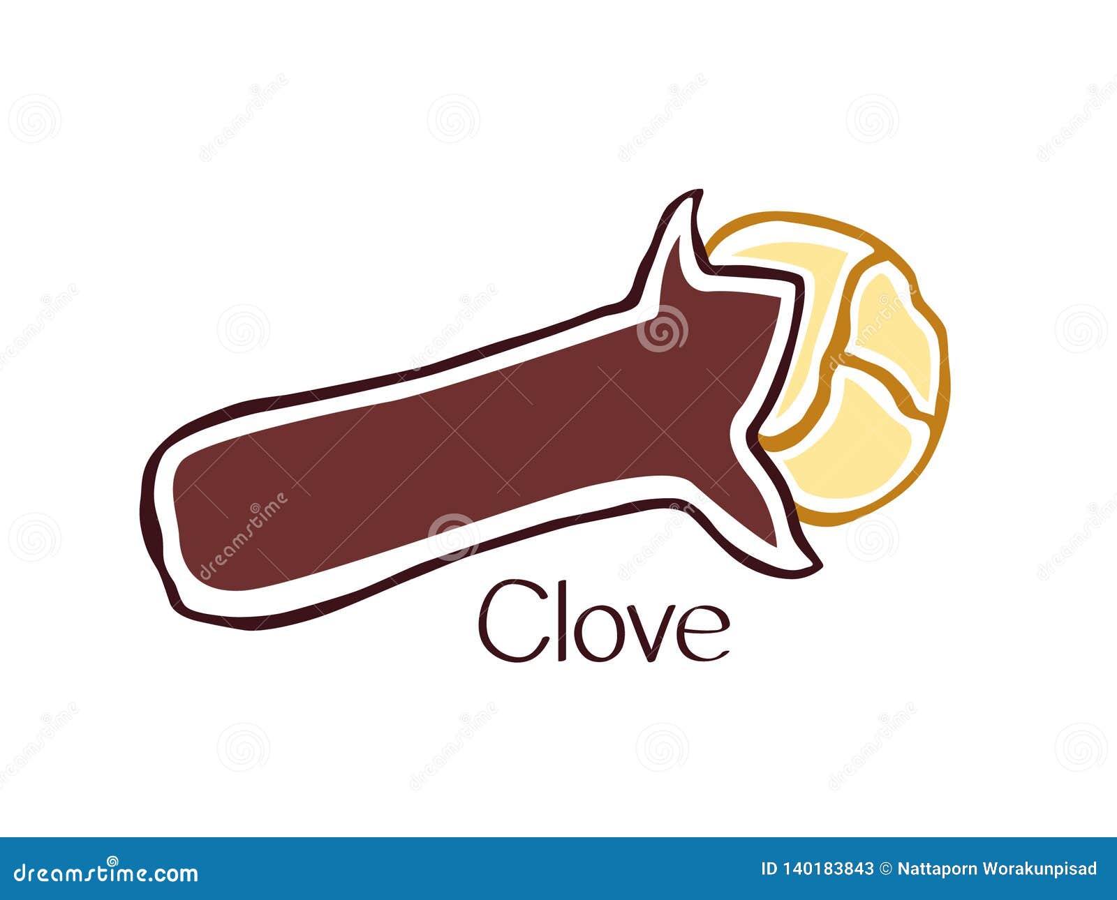 Clove Logo Illustrations \u0026 Vectors, image size:1600x1290