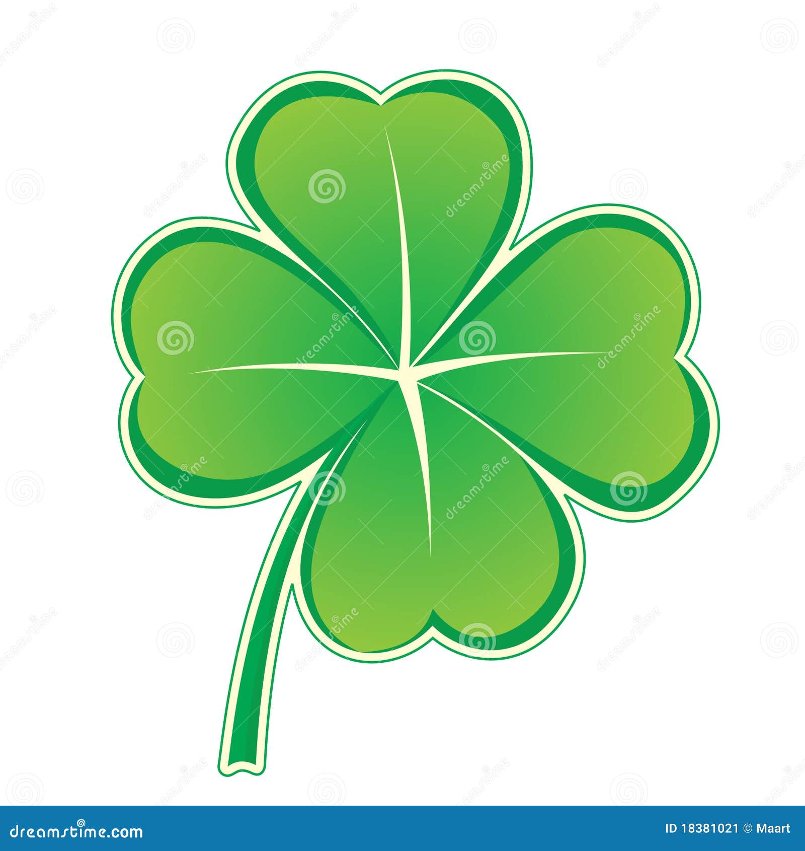 Clover Icon Cartoon Vector | CartoonDealer.com #18381021
