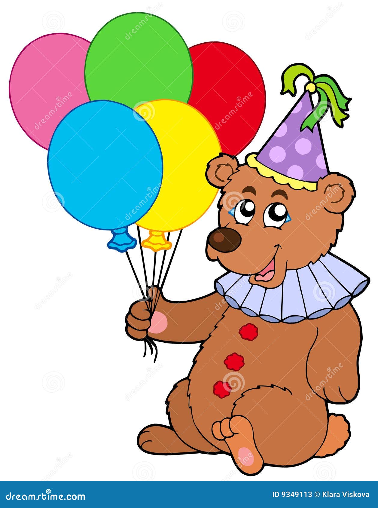 teddy bear with balloons clipart - photo #35