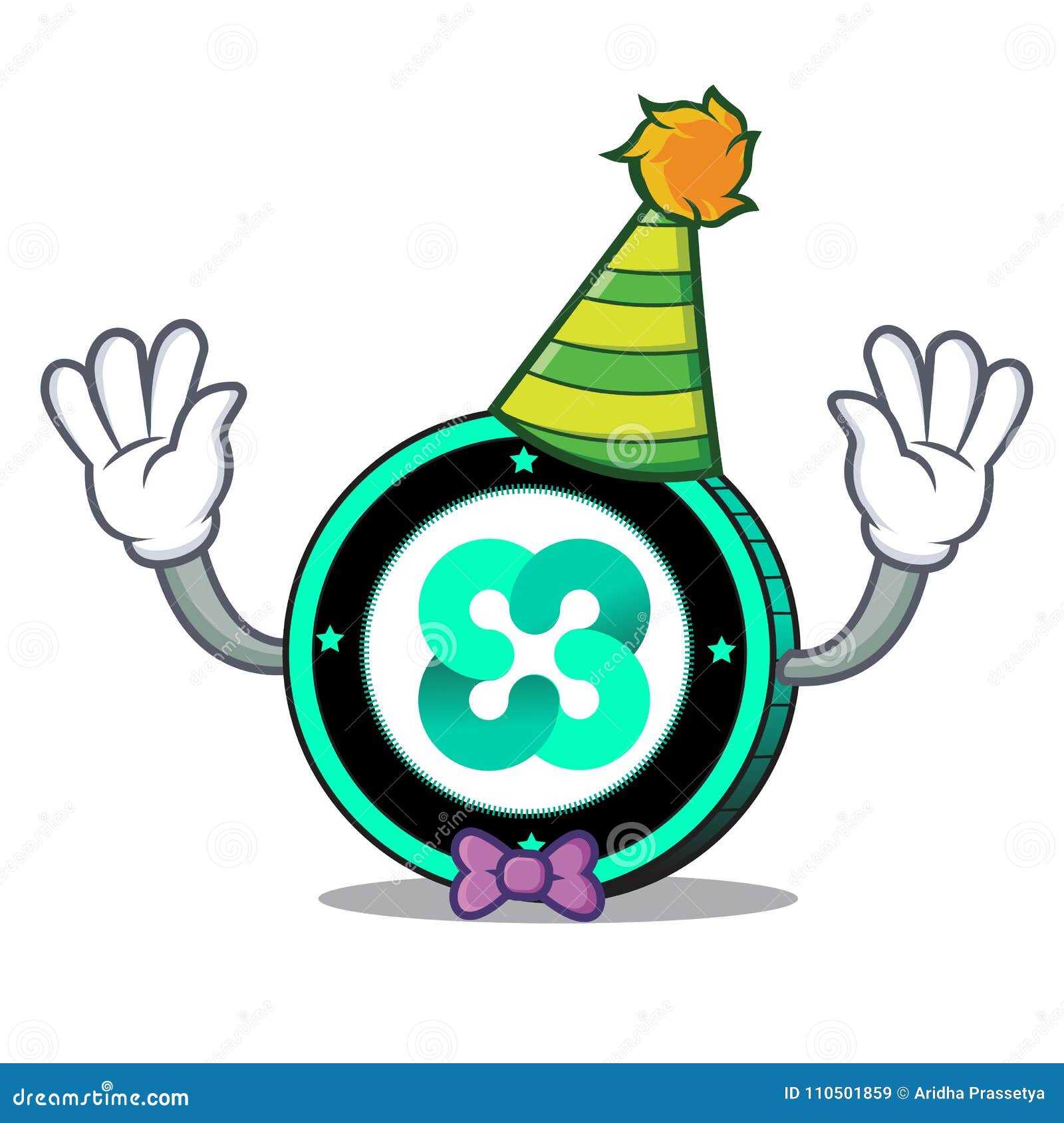 Clown Ethos Coin Mascot Cartoon Editorial Stock Image - Illustration of  ethos, exchange: 110501859