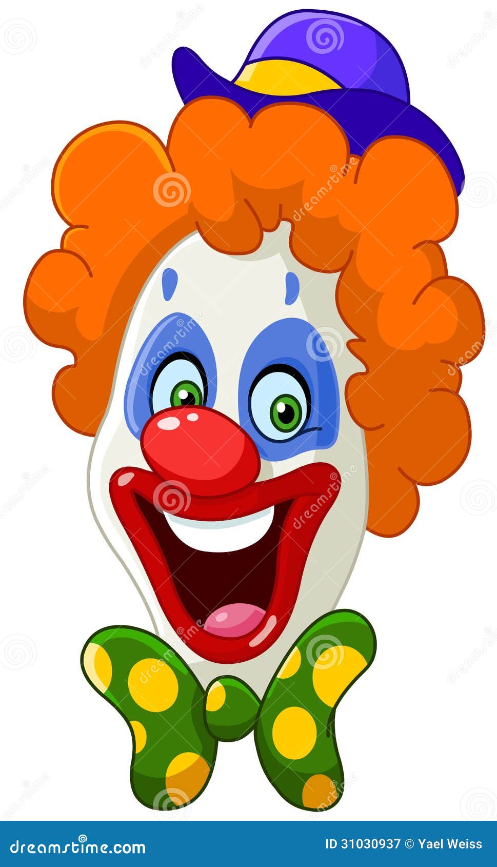 Clown face stock vector. Illustration of clown, head - 31030937