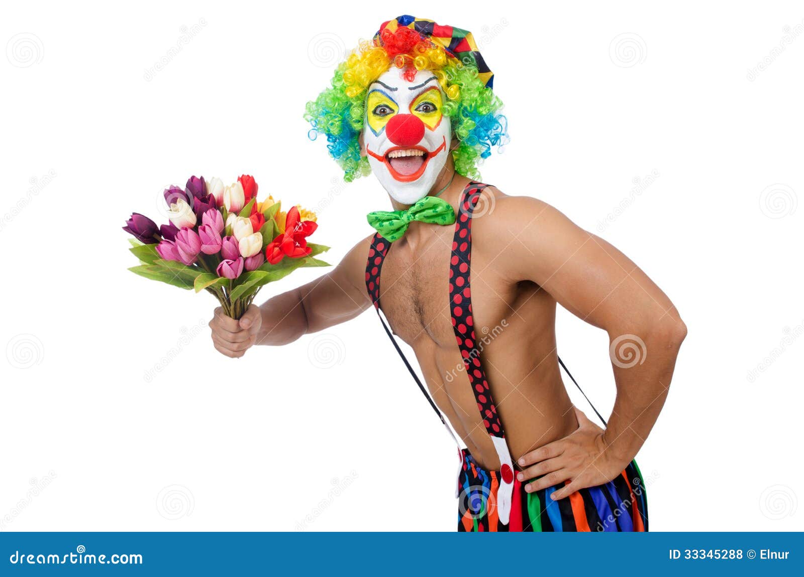 Клоун растение. Клоун с букетом. Клоун с цветком. Клоунский фон с цветами. Влюбленный клоун с цветком.