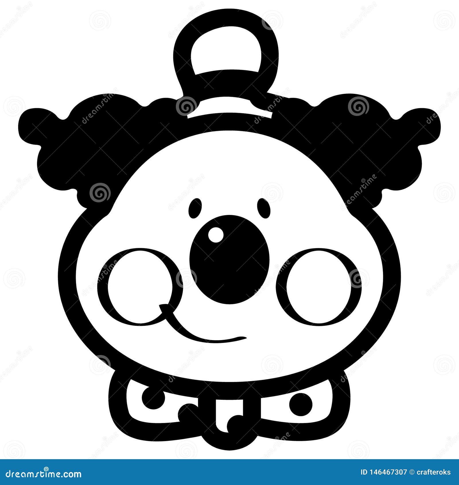 Clown Vector Eps Hand Drawn Vector Eps Logo Icon Crafteroks Silhouette Illustration For Different Uses Stock Vector Illustration Of Clown Kids 146467307