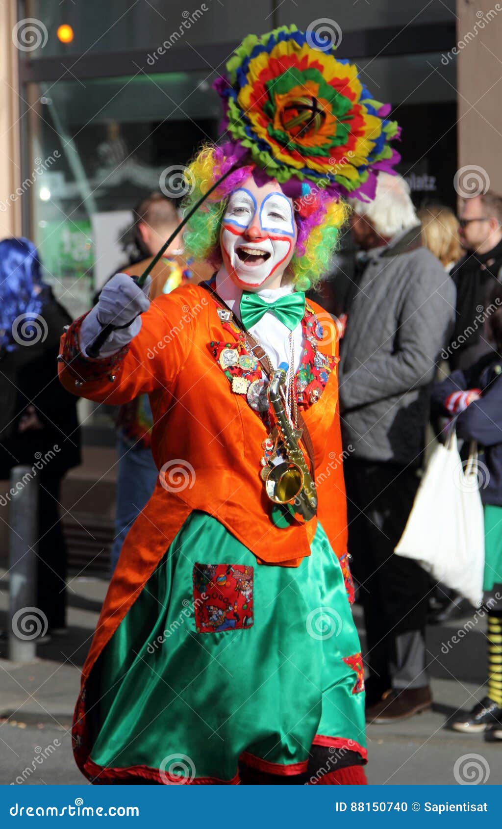 Clowns at Carnival Street Parade , Germany. Editorial Image - Image of ...