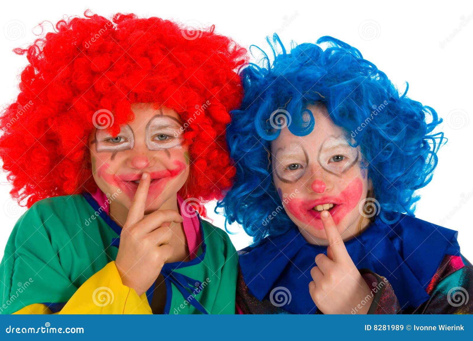 Clowns children stock image. Image of funny, orange, clowns - 8281989