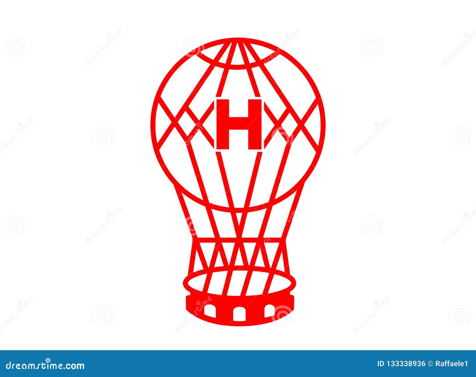 Club Atletico Huracan Logo editorial photo. Illustration of escudo -  133338936