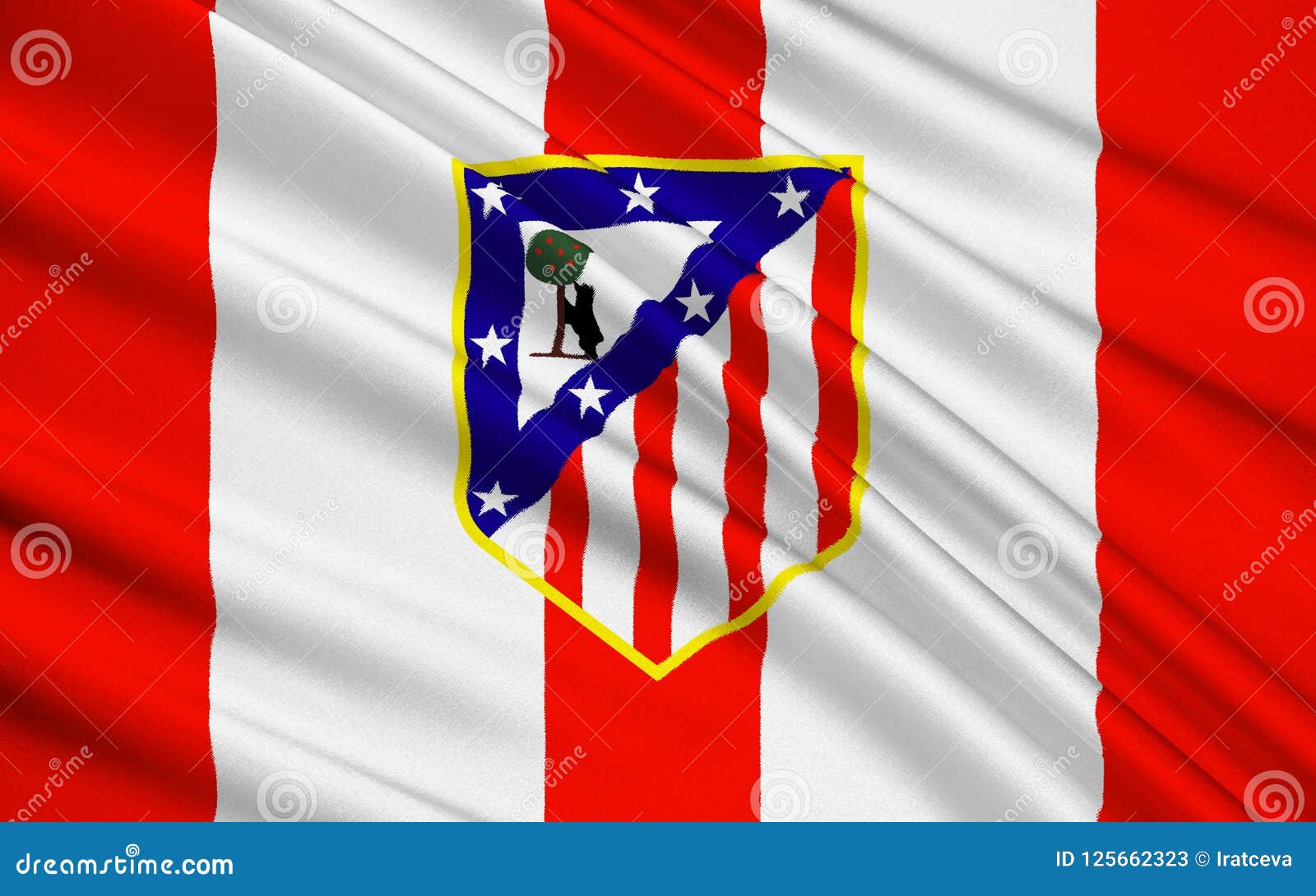 Club Atletico Madrid, España Del Fútbol De Bandera Foto de archivo  editorial - Ilustración de concepto, campeonato: 125662323