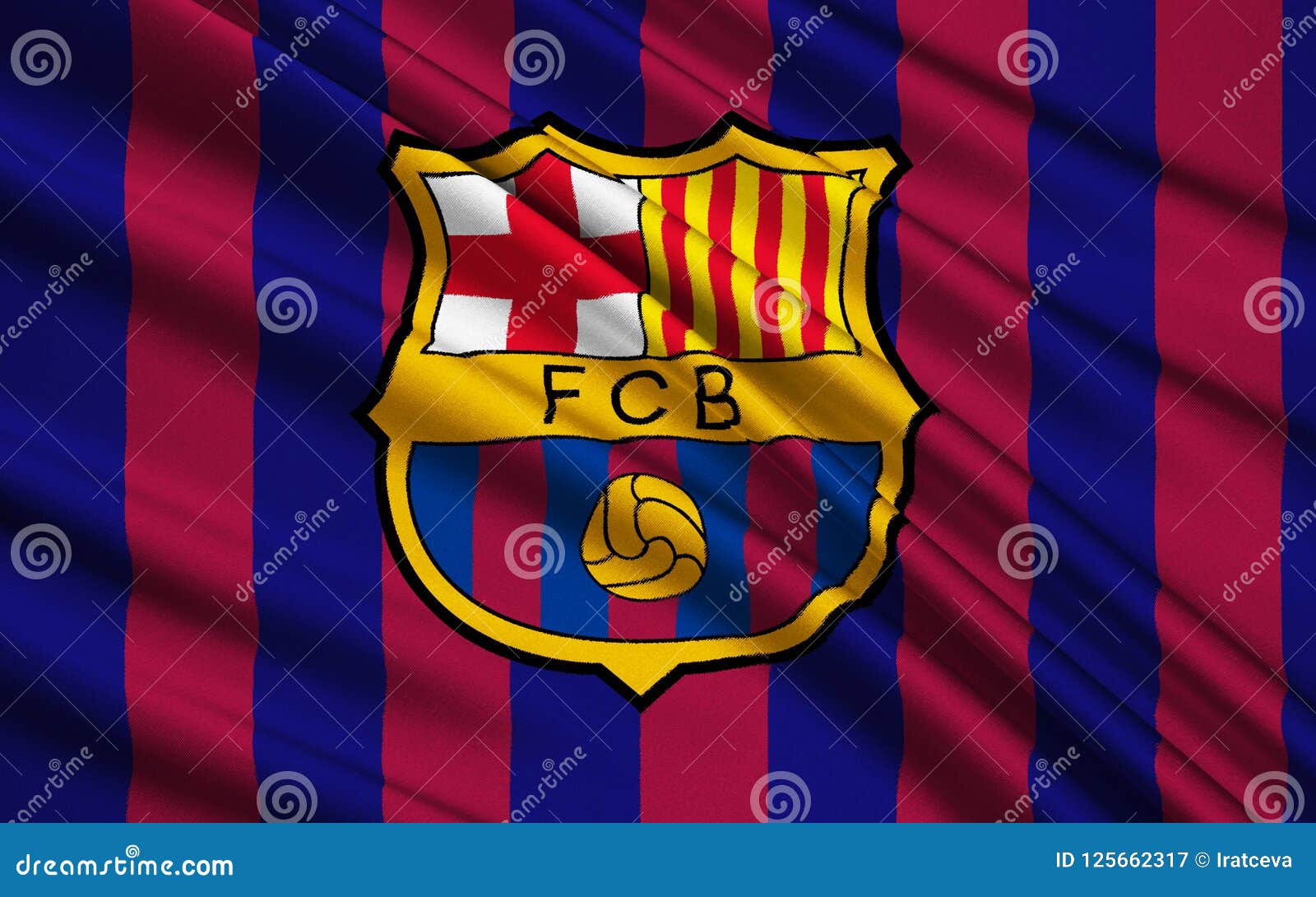 Club Barcelona, España Del Fútbol De Bandera Fotografía editorial ...