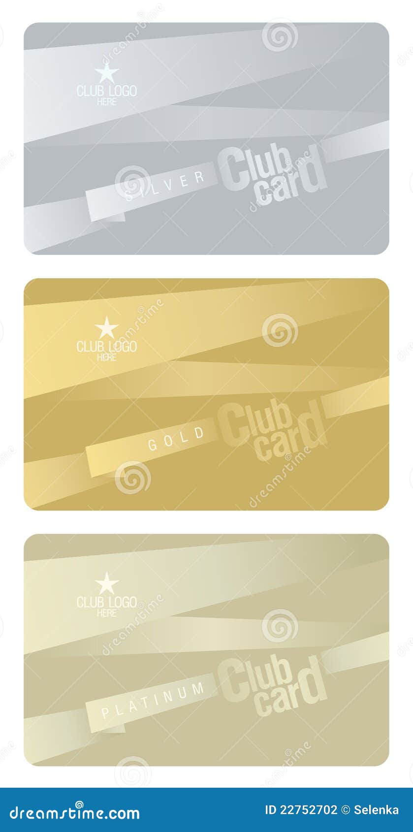 Club card design template. stock vector. Illustration of golden In Template For Membership Cards