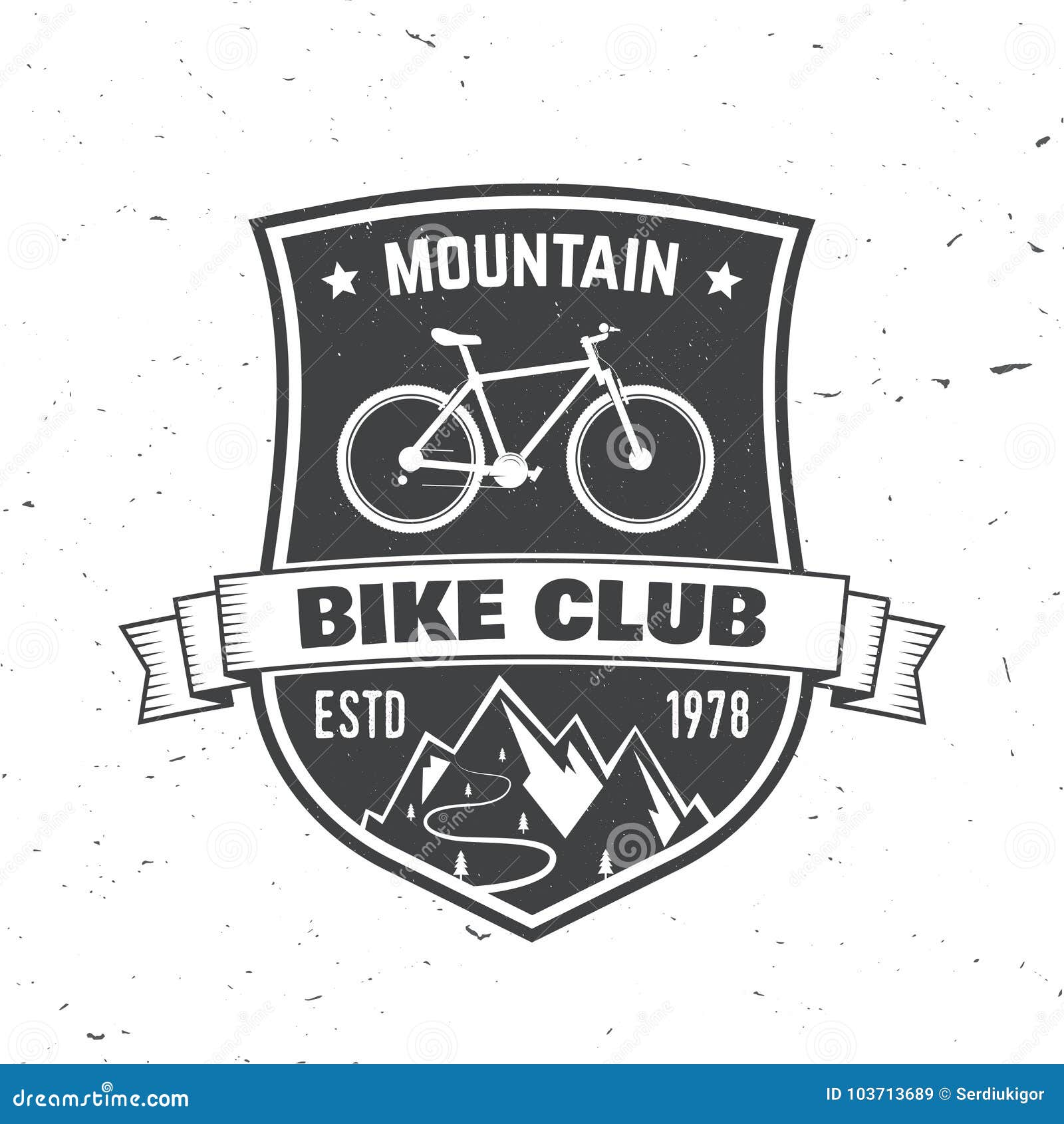 Club De La Bici De Montaña Ilustración Del Vector Ilustración del Vector -  Ilustración de velocidad, familia: 103713689