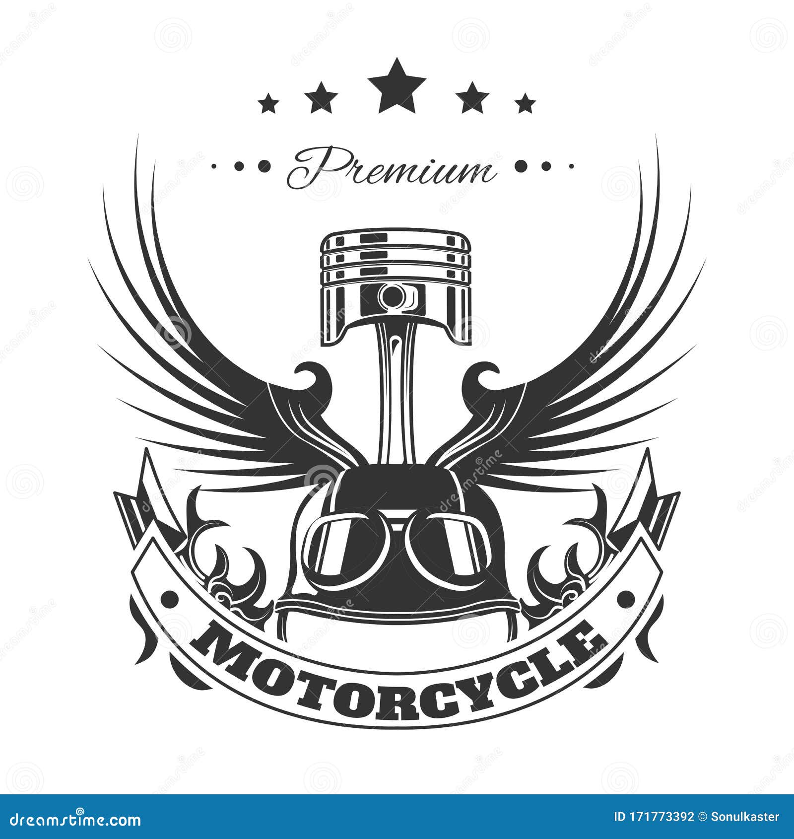 Bigote Despertar Pedir prestado Club De Motocicletas De Carreras, Motociclistas Emblema Estampado De  Camisetas Ilustración del Vector - Ilustración de bici, roca: 171773392
