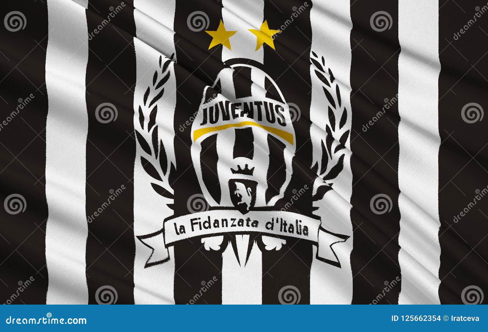 Club Juventus, Italia Di Calcio Di Bandiera Immagine Stock Editoriale -  Illustrazione di europeo, calcio: 125662354