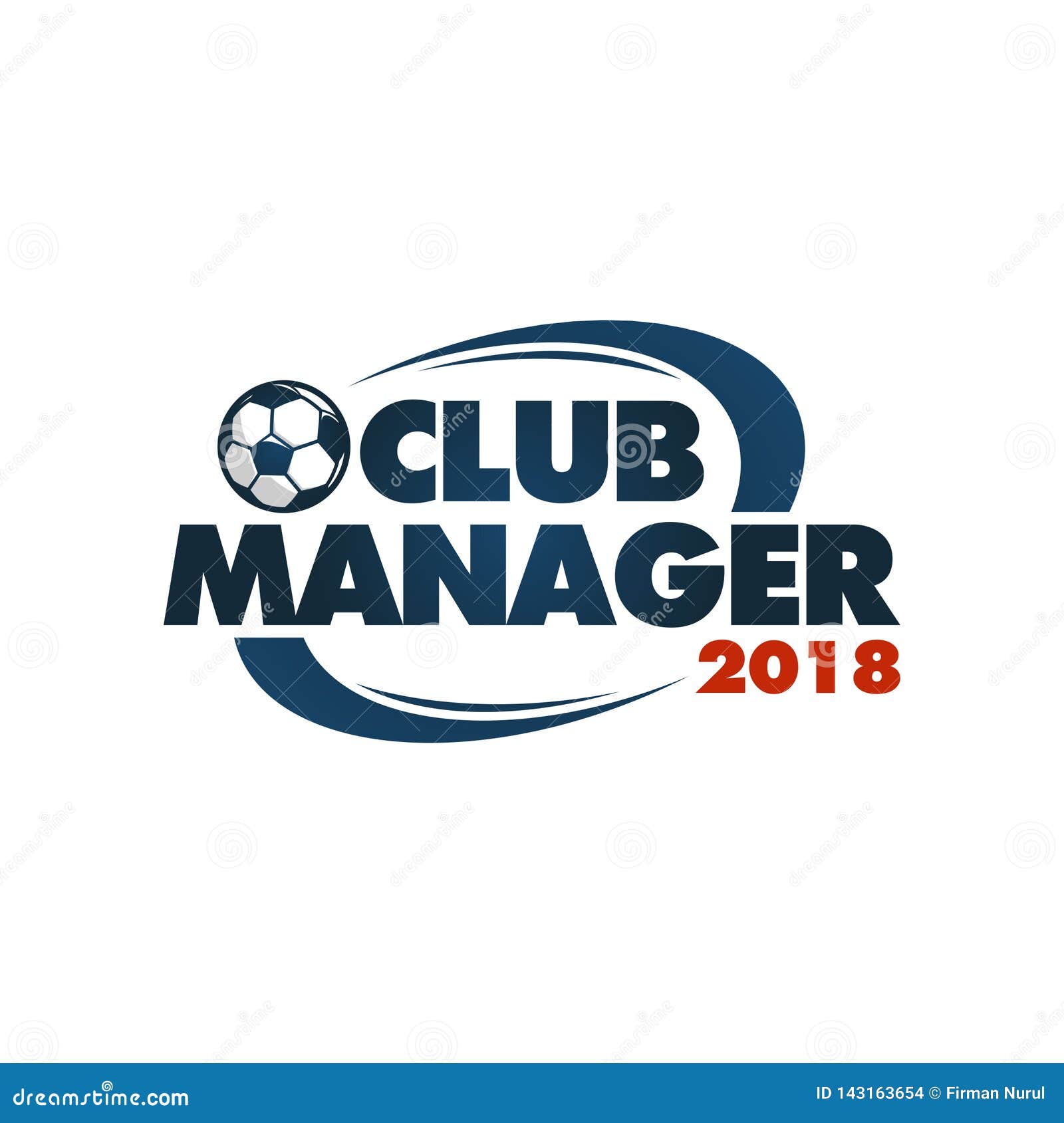 club manager logo template 