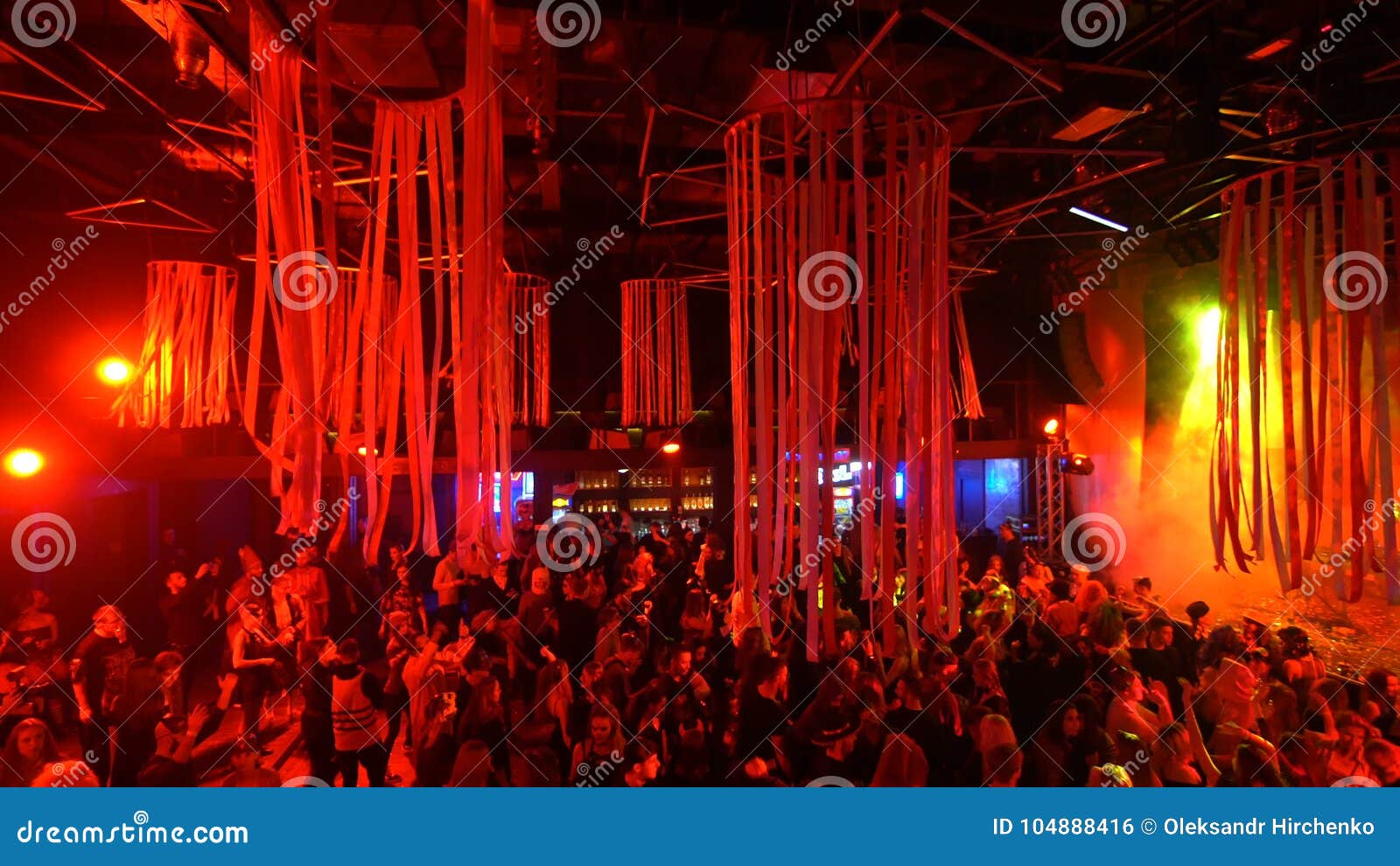 Club Red Light Party Night Stage Stock Footage - Video of nightclub,  dancer: 104888416