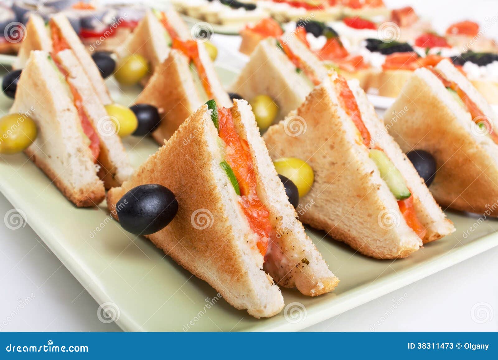 Club Sandwich with Toasted Bread Stock Image Image of light, healthy
