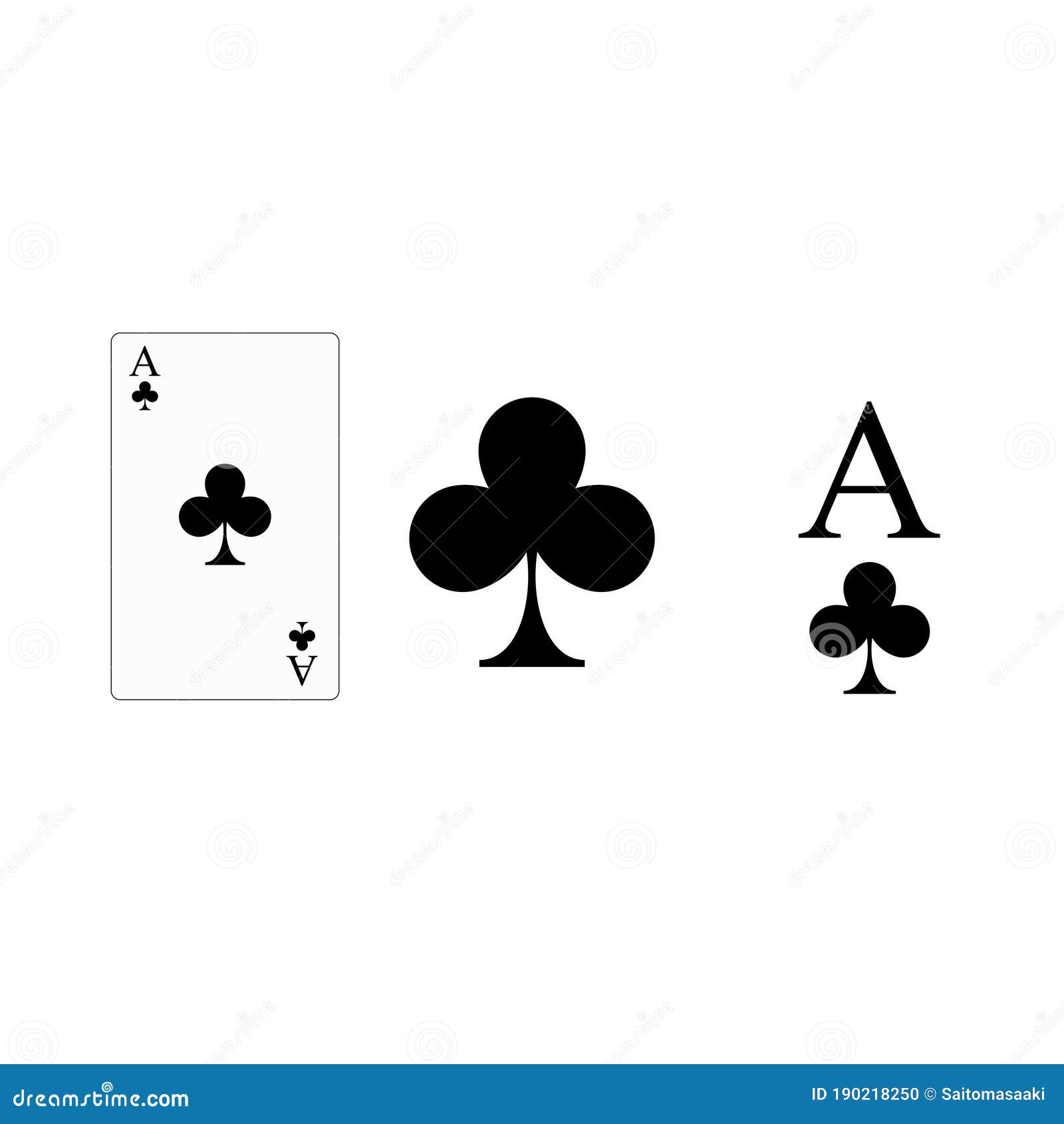 Clubes De Jogos De Cartas Franceses 2 Ilustração do Vetor - Ilustração de  blackjack, jogar: 214429819
